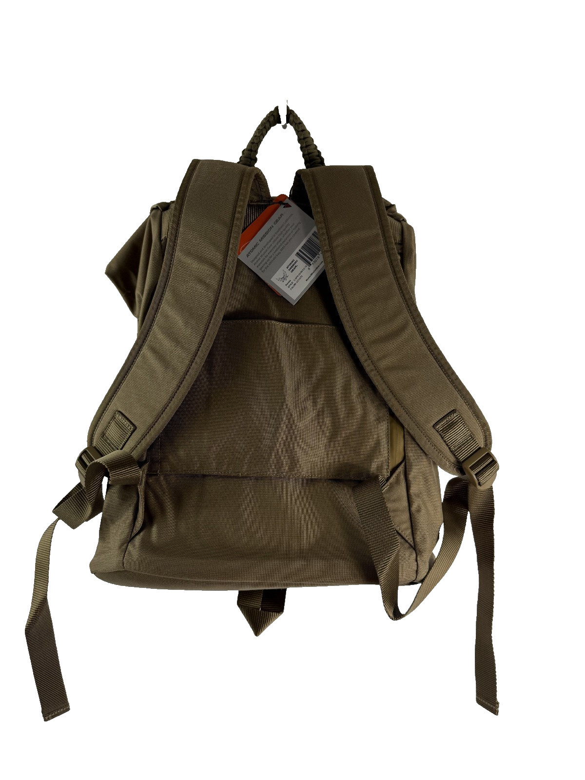 Atomic Mission Gear Parmia Utilitarian Backpack Signature Metal Buckles Coyote