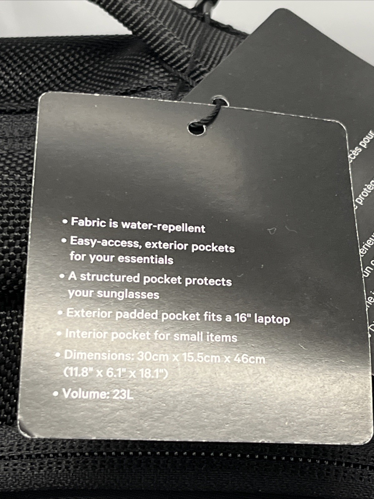 Lululemon Cruiser Backpack Black 23L Water Repellant Nylon