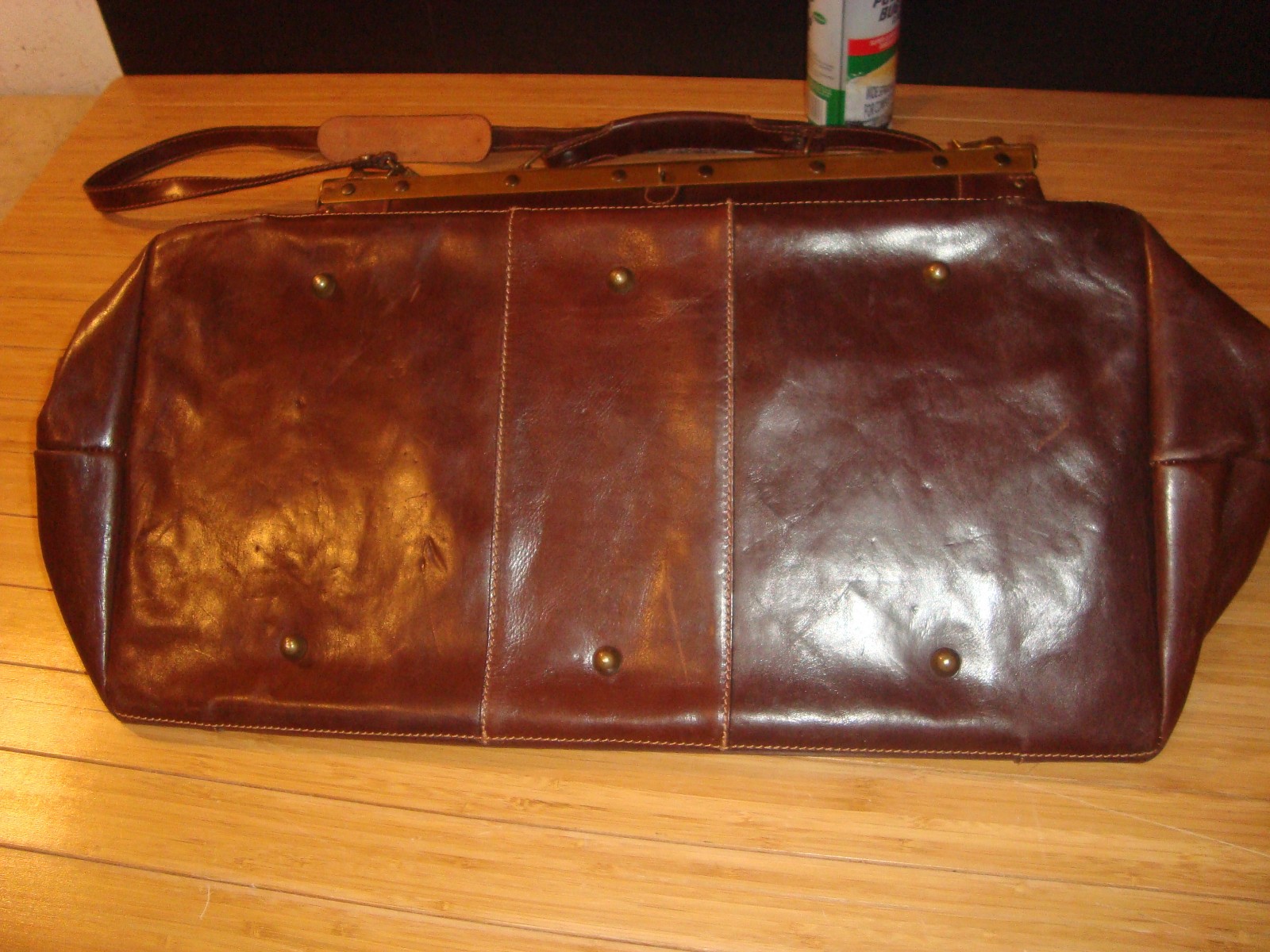 Rage Huge Vtg Robe Di Firenze Handmade Genuine Italian Leather Briefcase Bag