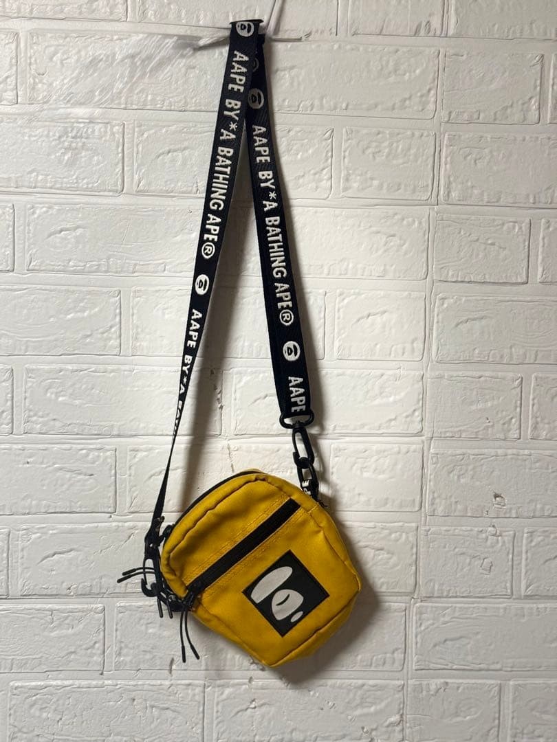 AAPE BY A BATHING APE Crossbody Shoulder Pouch Bag Yellow