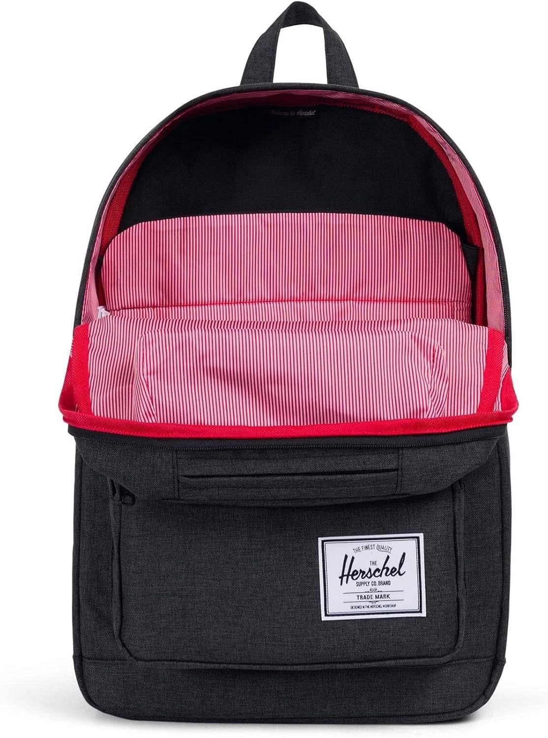 Herschel Classic X-Large Pop Quiz Backpack – Unisex 22L, Black Crosshatch