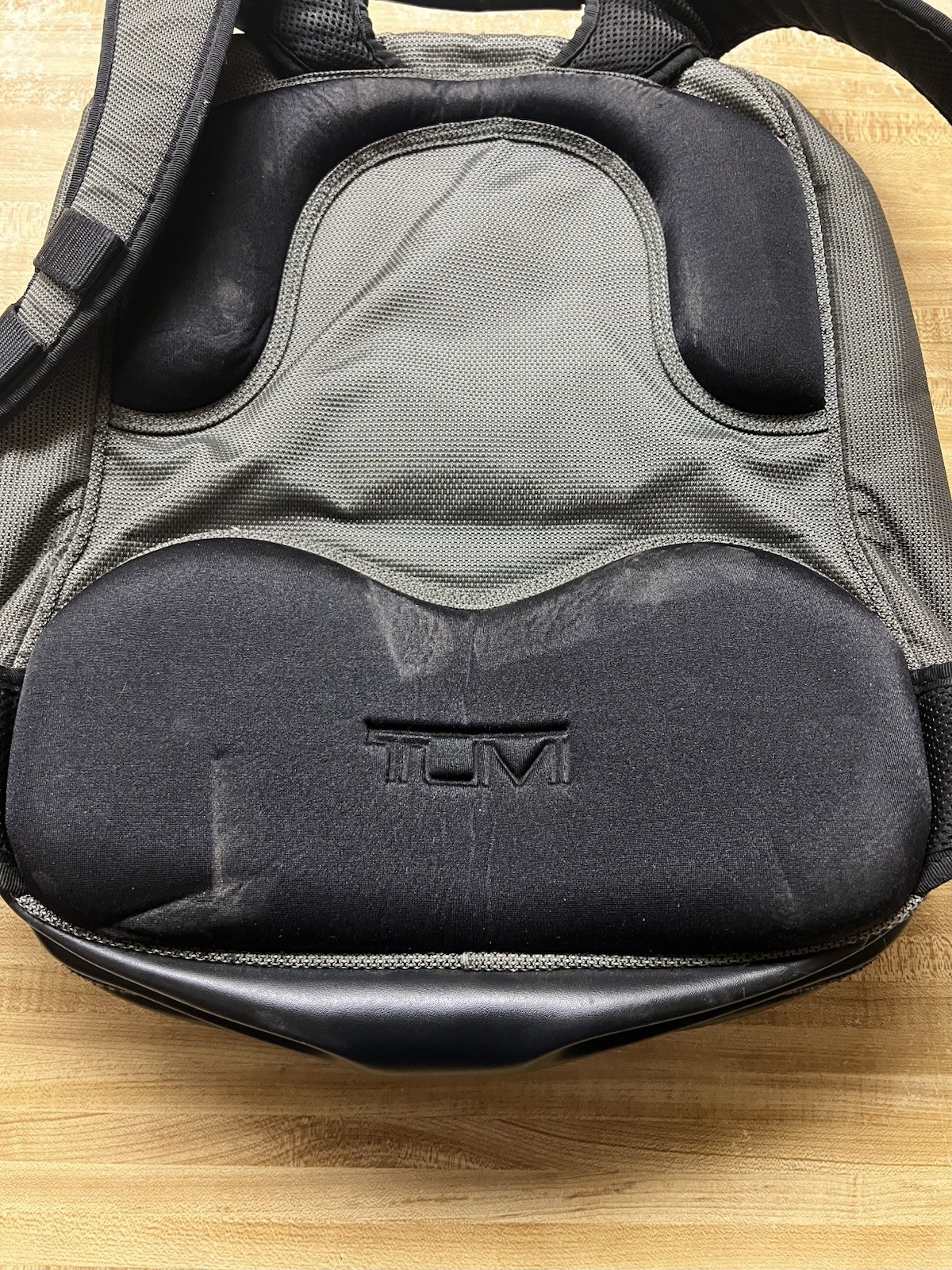 Tumi T2 Tech Gunmetal Nylon And Leather Laptop Backpack