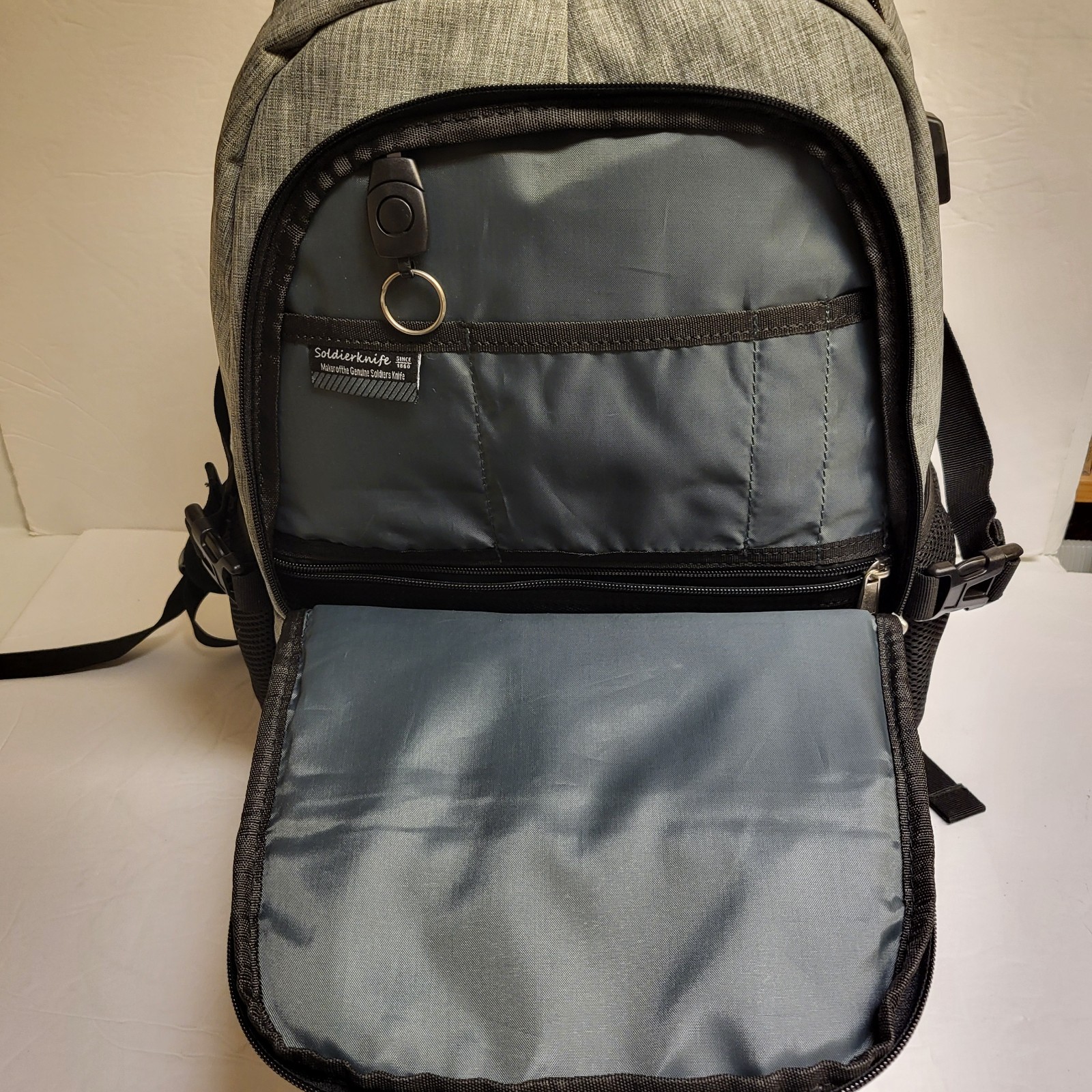 Soldier Knife Backpack w/ USB Charging Port & Weather Resistant Great condition!