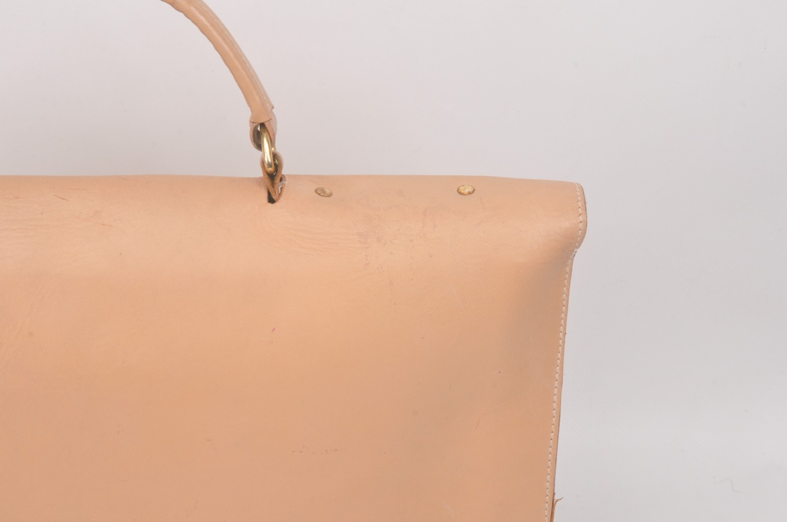 Burberry vintage tan leather briefcase bag