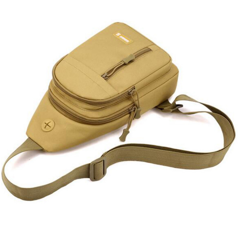 Men Womens Chest Sling Shoulder Bag Cross Body Fanny Pack Sports Travel Backpack