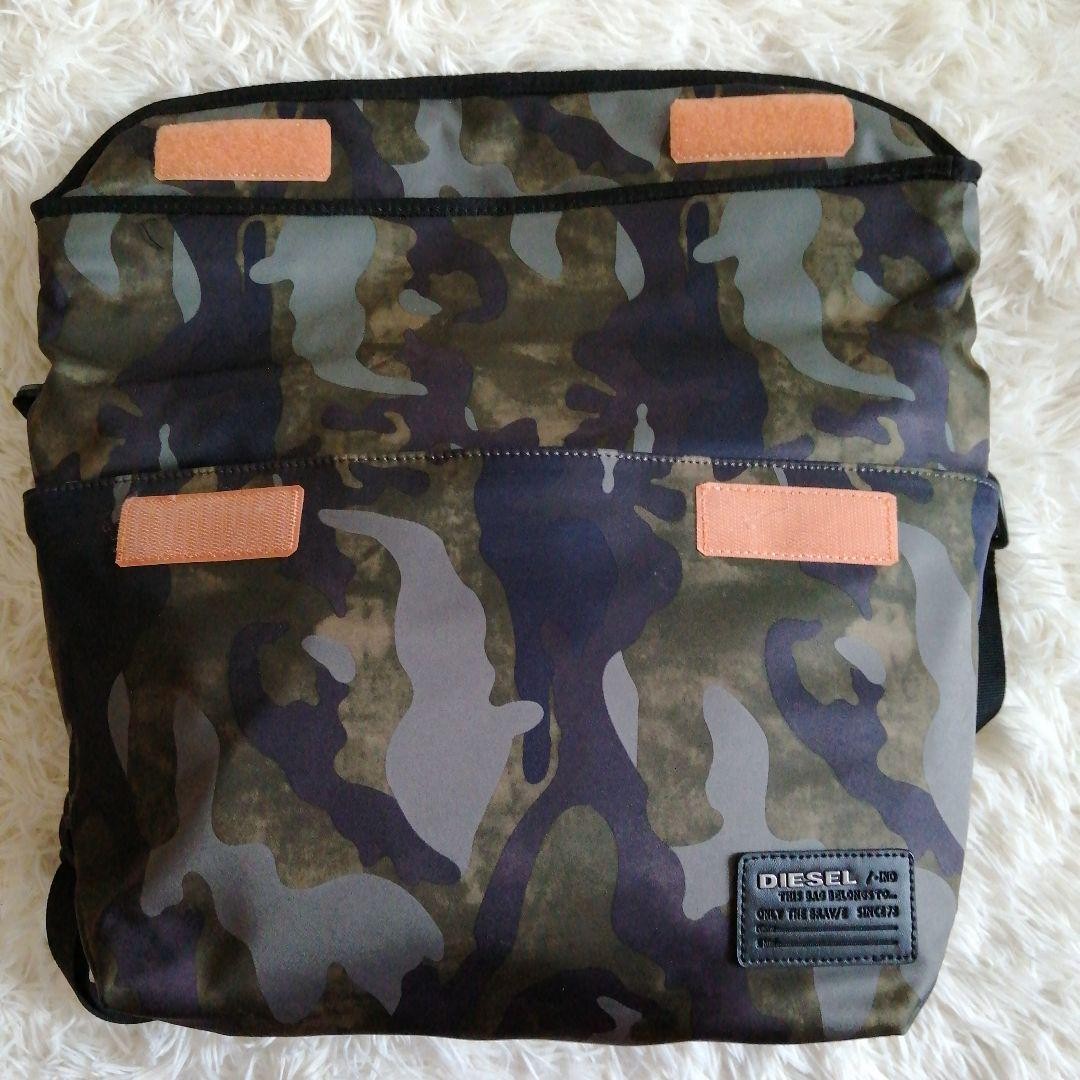 Diesel Men Class Messenger Bag Shoulder Camouflage 42x15x28cm Almost unused ITA