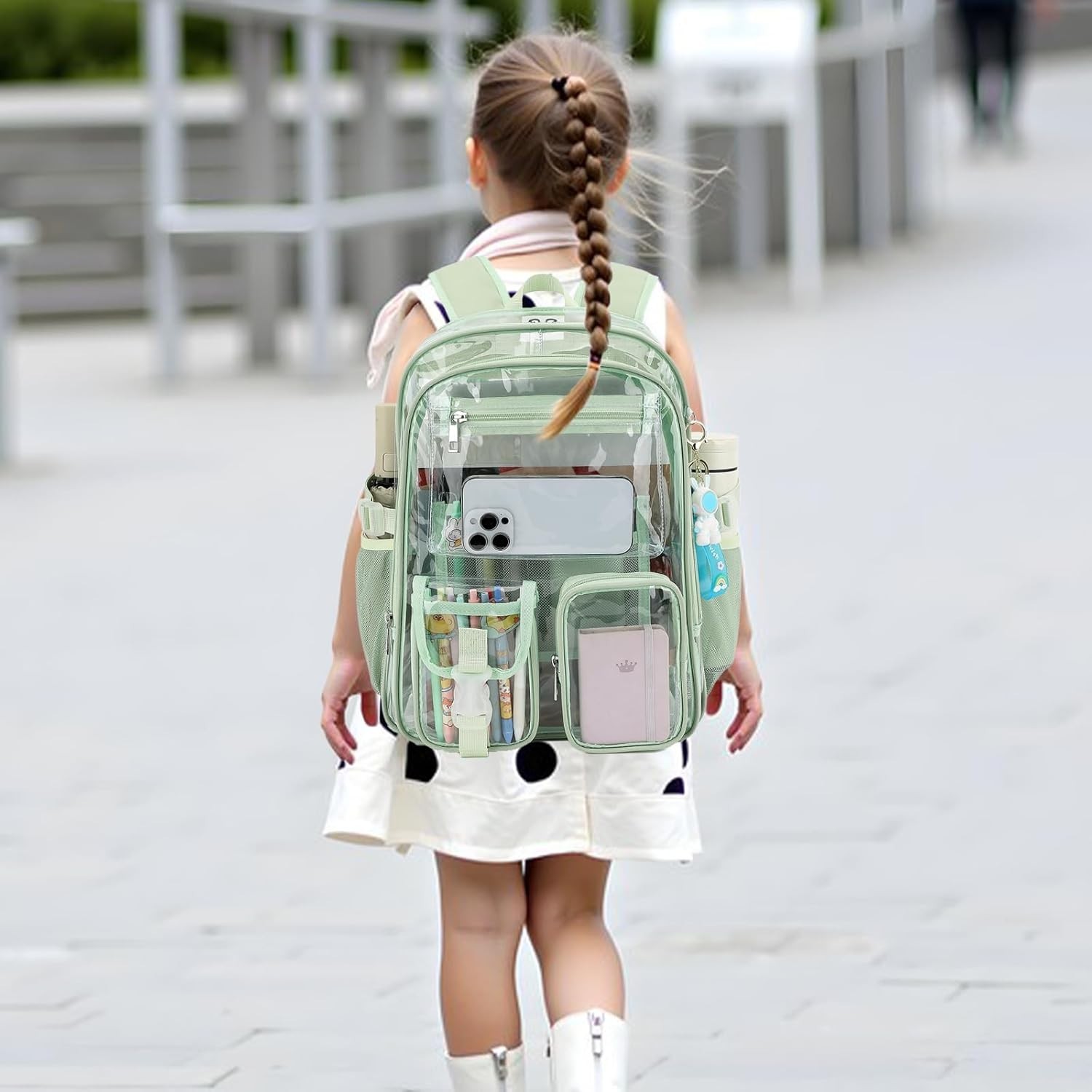 Clear Backpack Heavy Duty Transparent Backpacks Stadium Approved for School Work