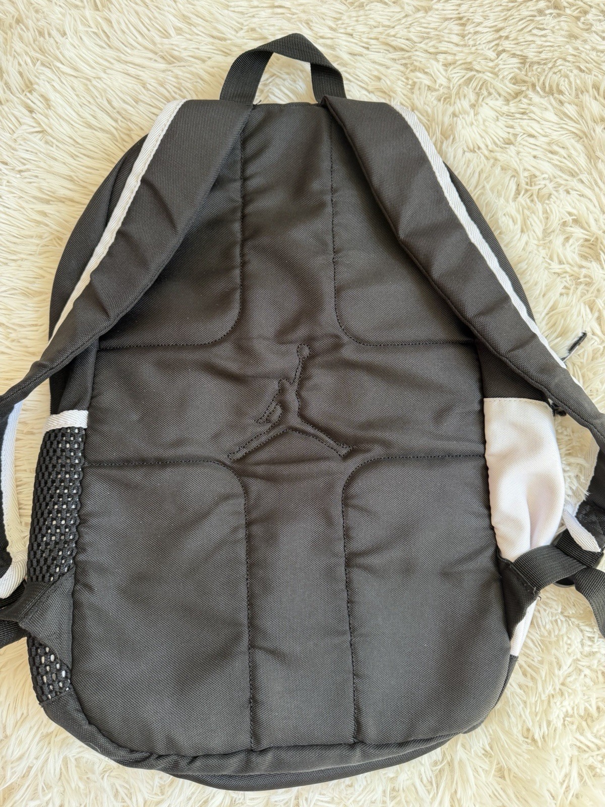Jordan Jumpman Black White Backpack Red Inside Light Staining Good Condition