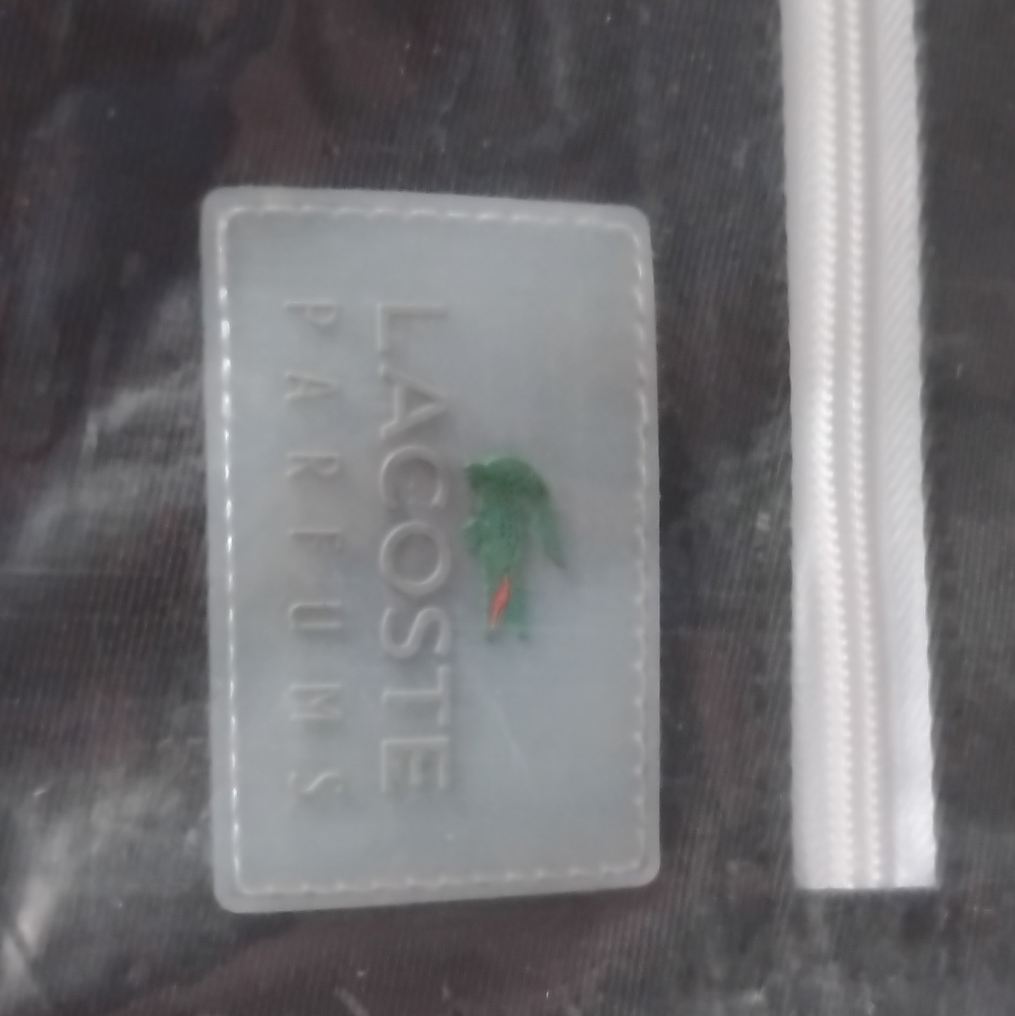 Lacoste Black Laptop Backpack Zip Closure Adjustable Strap Unisex Medium