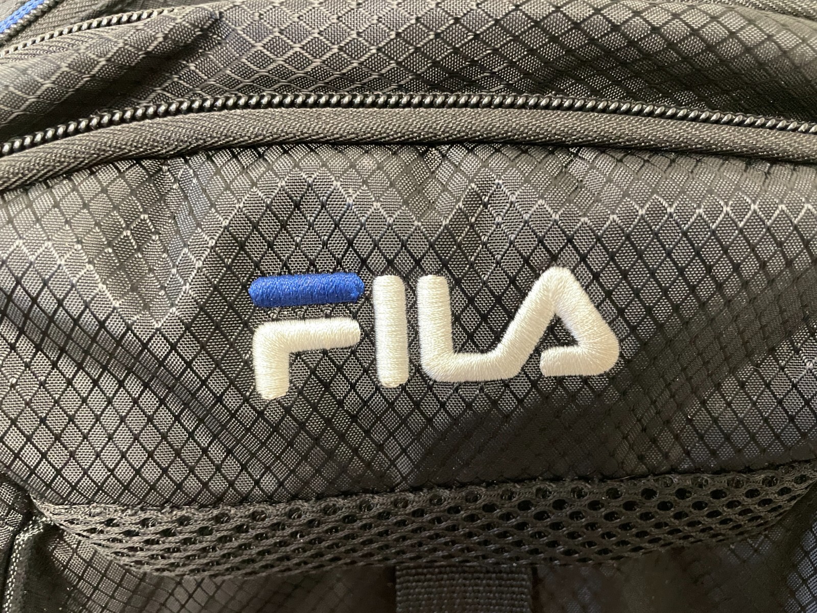 FILA Argus III Filatech Black Backpack Laptop School Bag Gym Reflectors