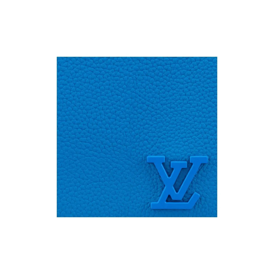 LOUIS VUITTON Leather Wallet for Men’s Bright Blue 4.5×0.6×3.5 in
