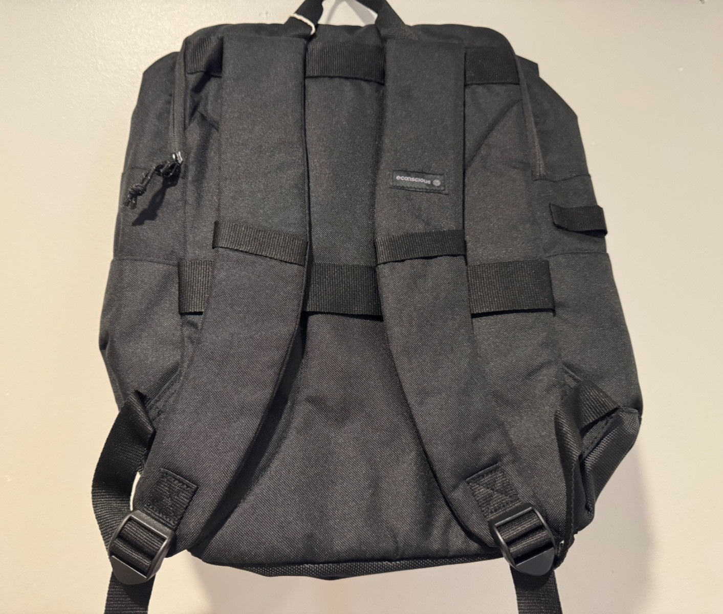 EConscious Rolltop Backpack Black NEW