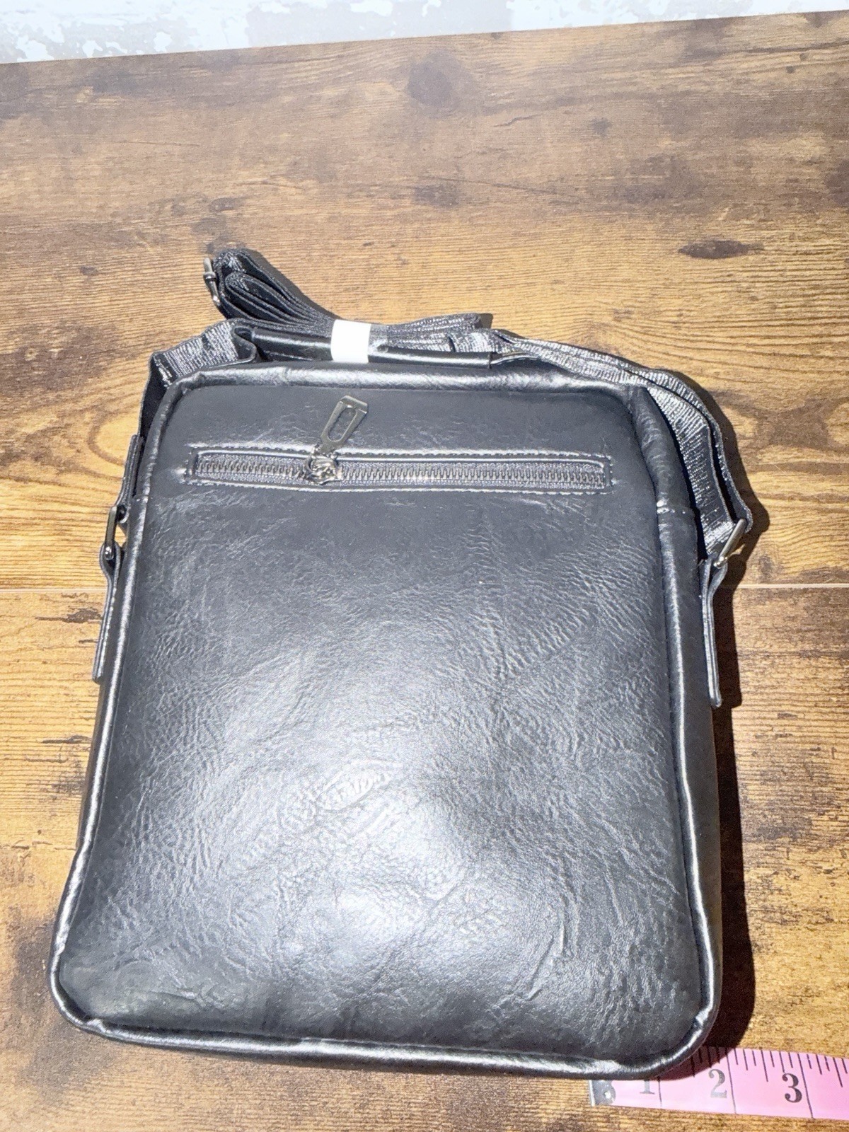NWT! WEIXIER Men’s Crossbody Shoulder PU Leather Messenger Bag – Black