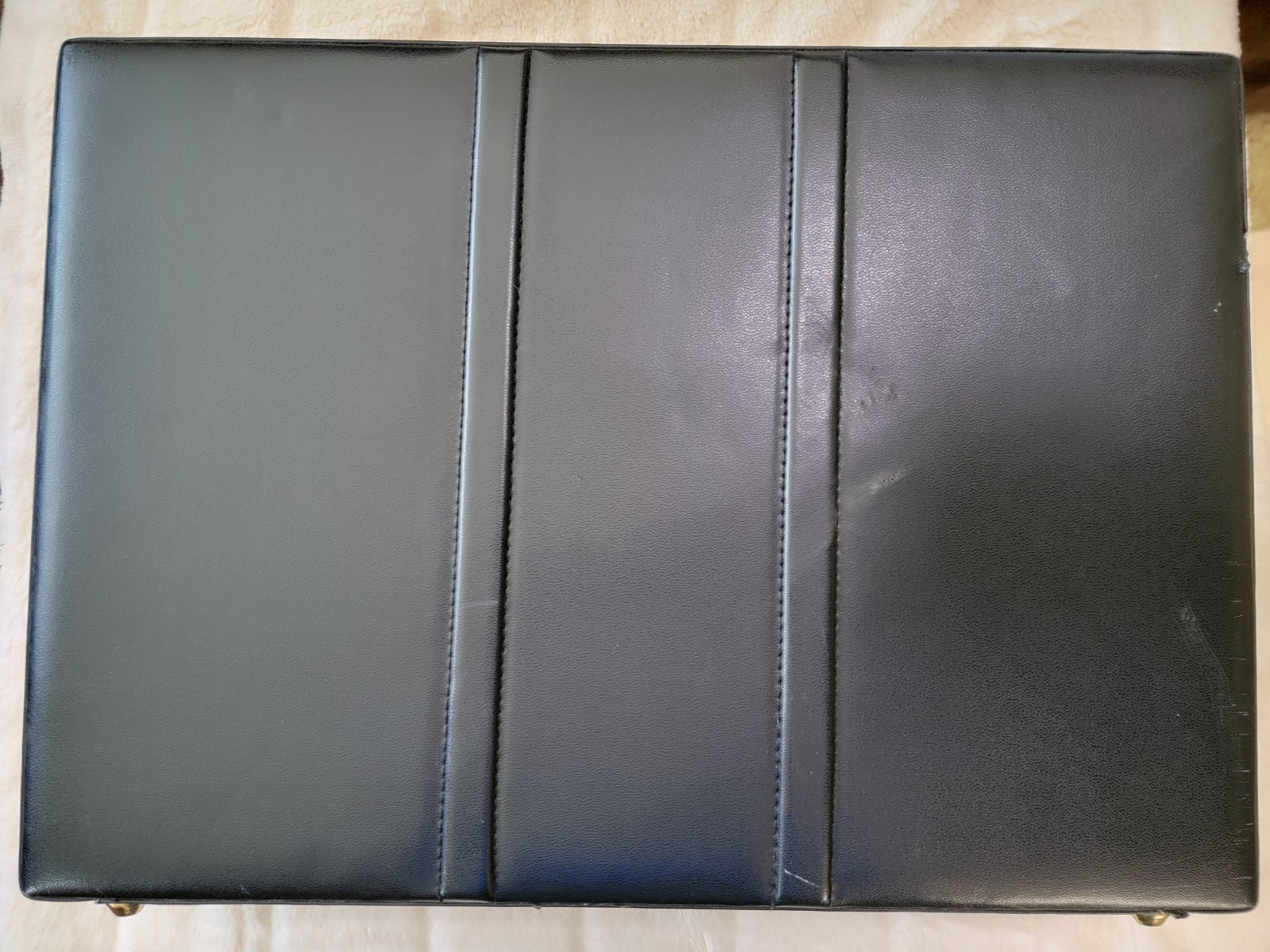 Black Briefcase with Double Locking Feature Slight Damage See Photos