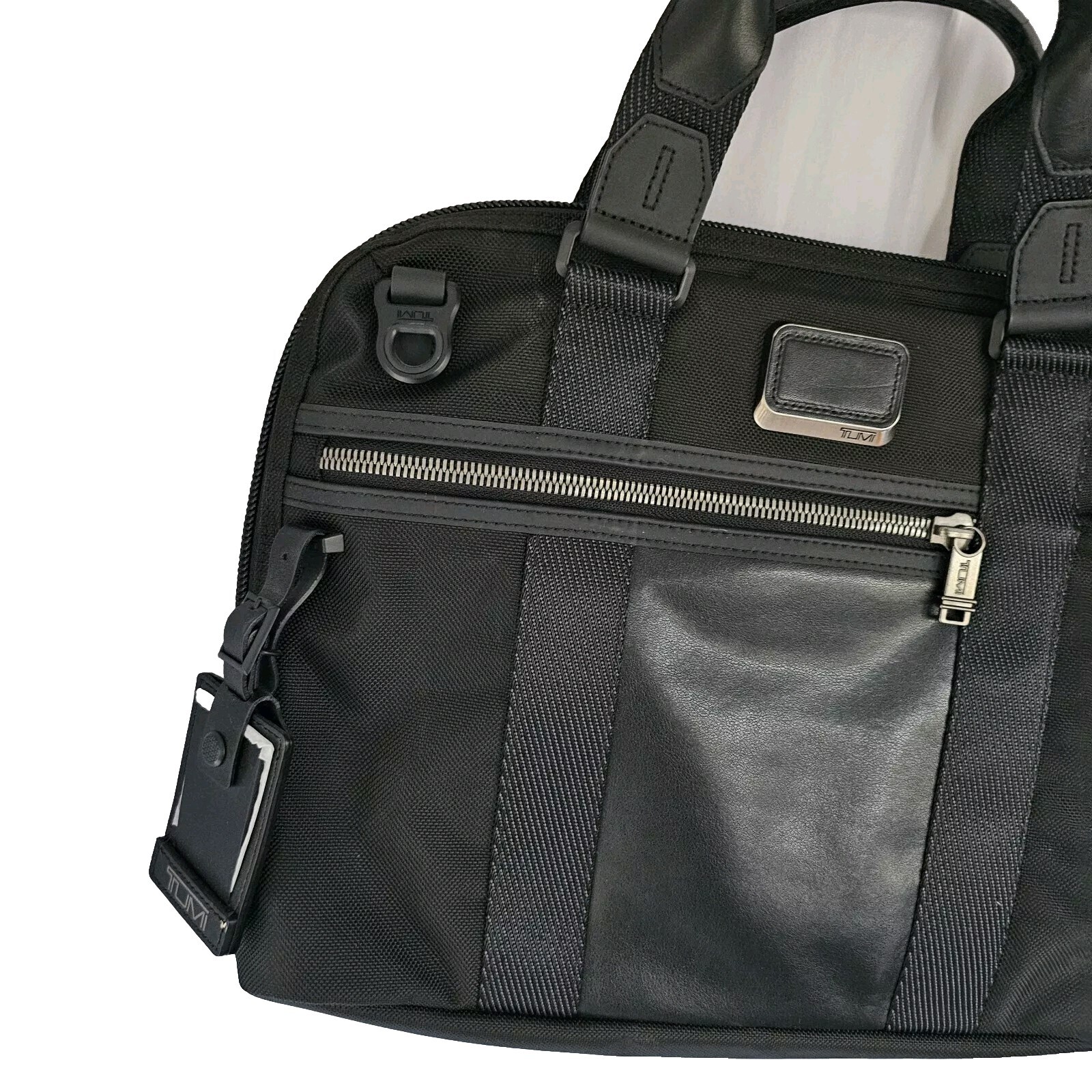 Tumi Alpha Bravo Ballistic Charleston Compact Briefcase Laptop Bag No Strap