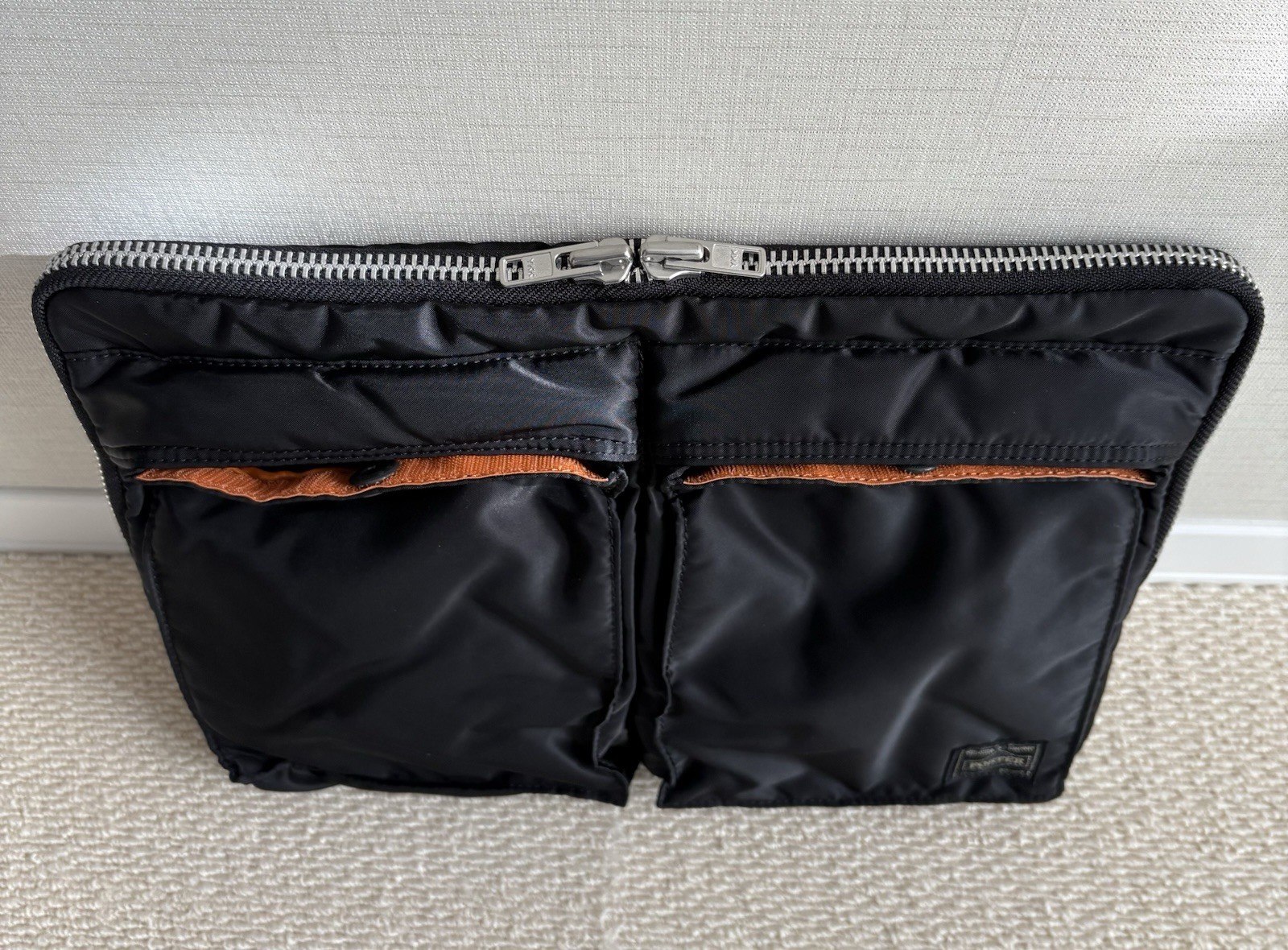 Yoshida & Co. Porter Tanker Clutch Bag Document Case Black Used Japan 35cm×24cm