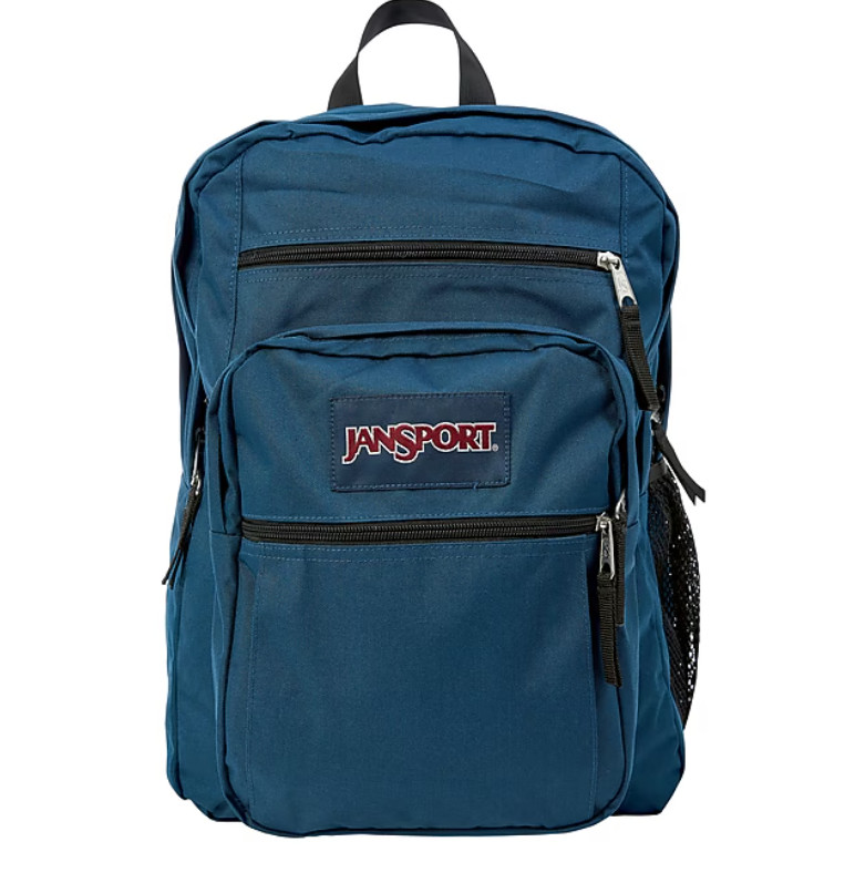 JanSport Big Student Laptop Compatable Backpack, X-Large, Navy Blue (JS00TDN7003