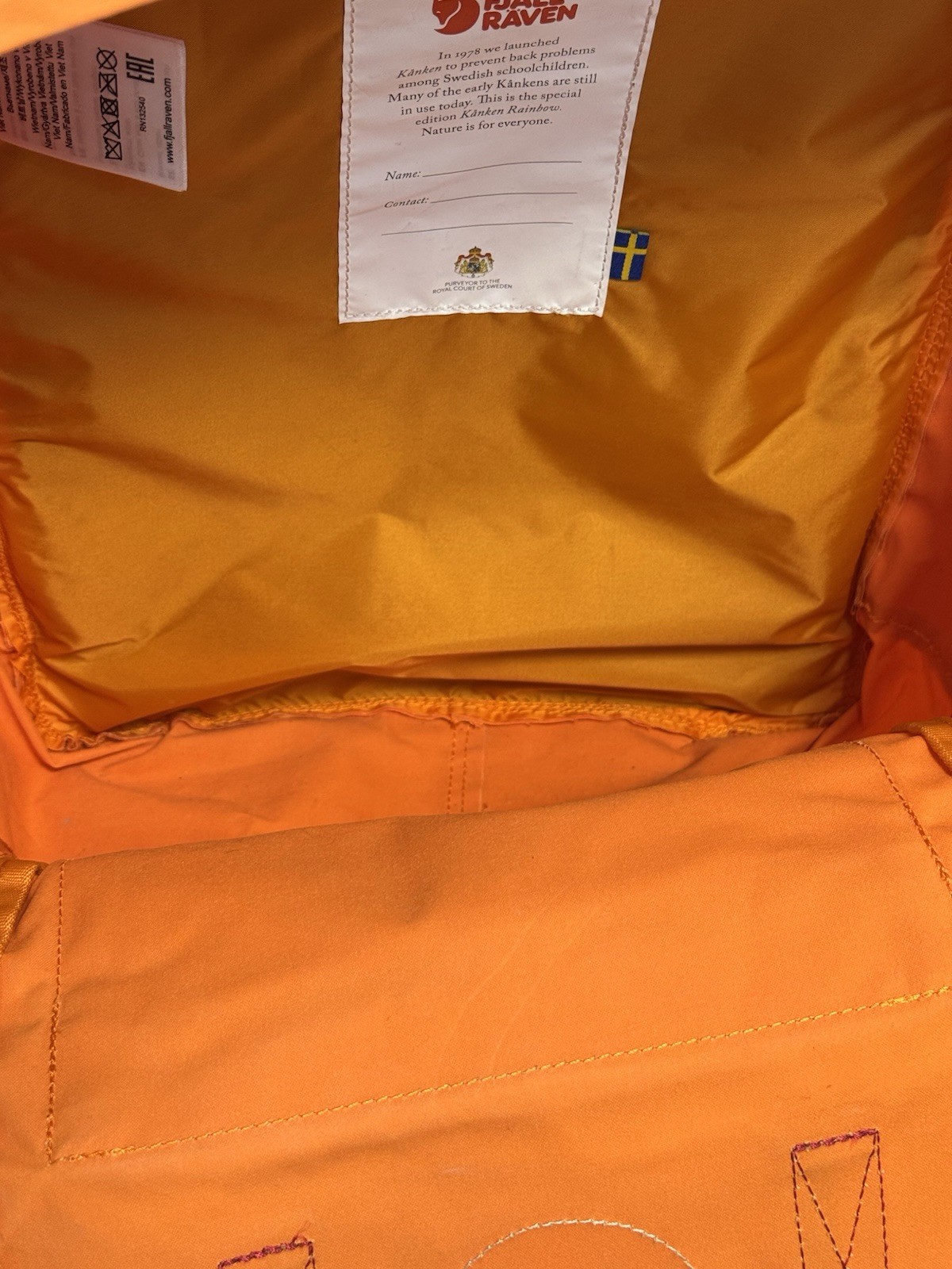 Fjällräven Kånken Rainbow Backpack Y2K Style Unisex Multicolor Bag