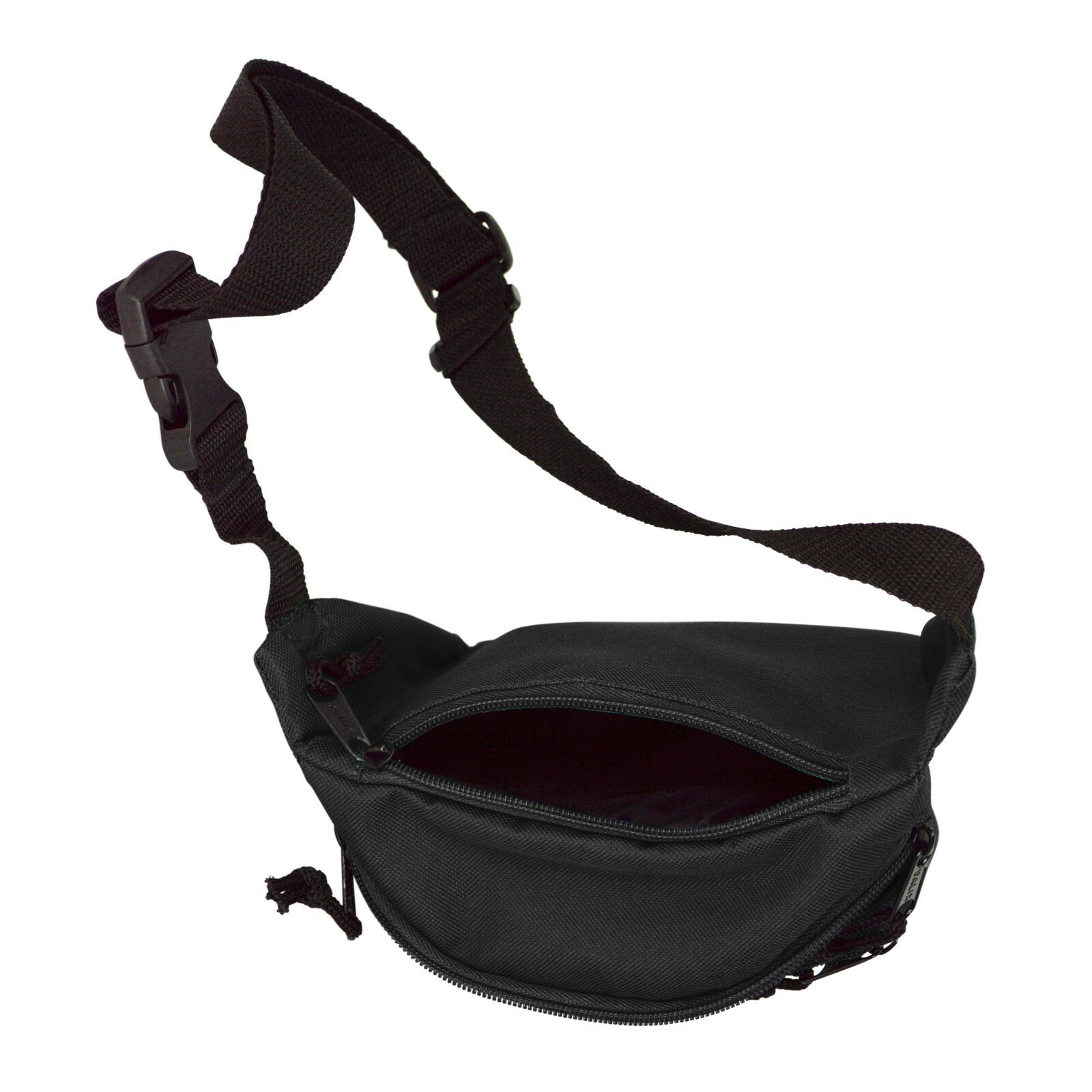 DALIX Fanny Pack with 3 Pockets Blue Black Maroon Travel Waist Pouch Adjustable