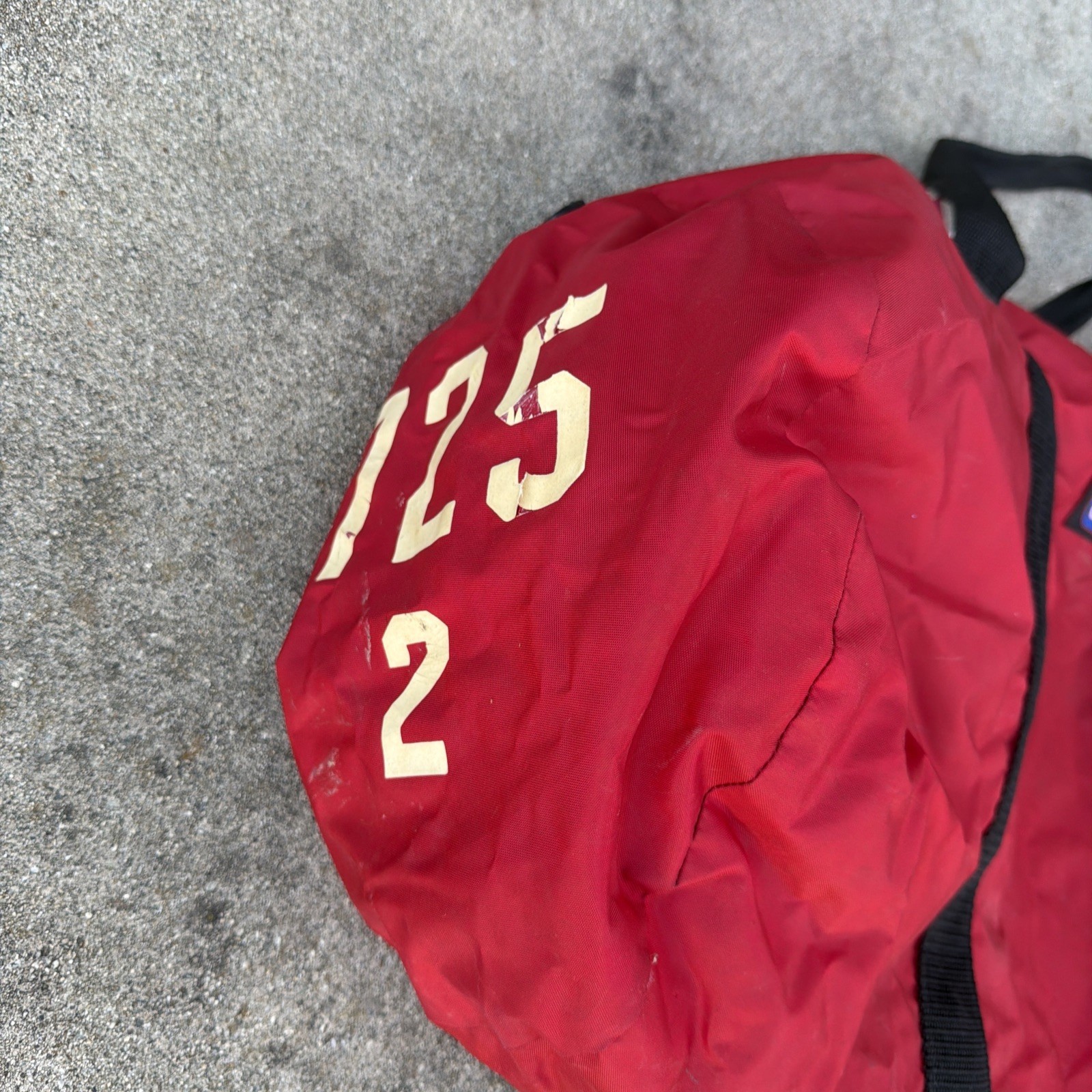 Vintage Outdoor Products 27” Black Duffel Bag Nylon Canvas Made In USA Boy Scout