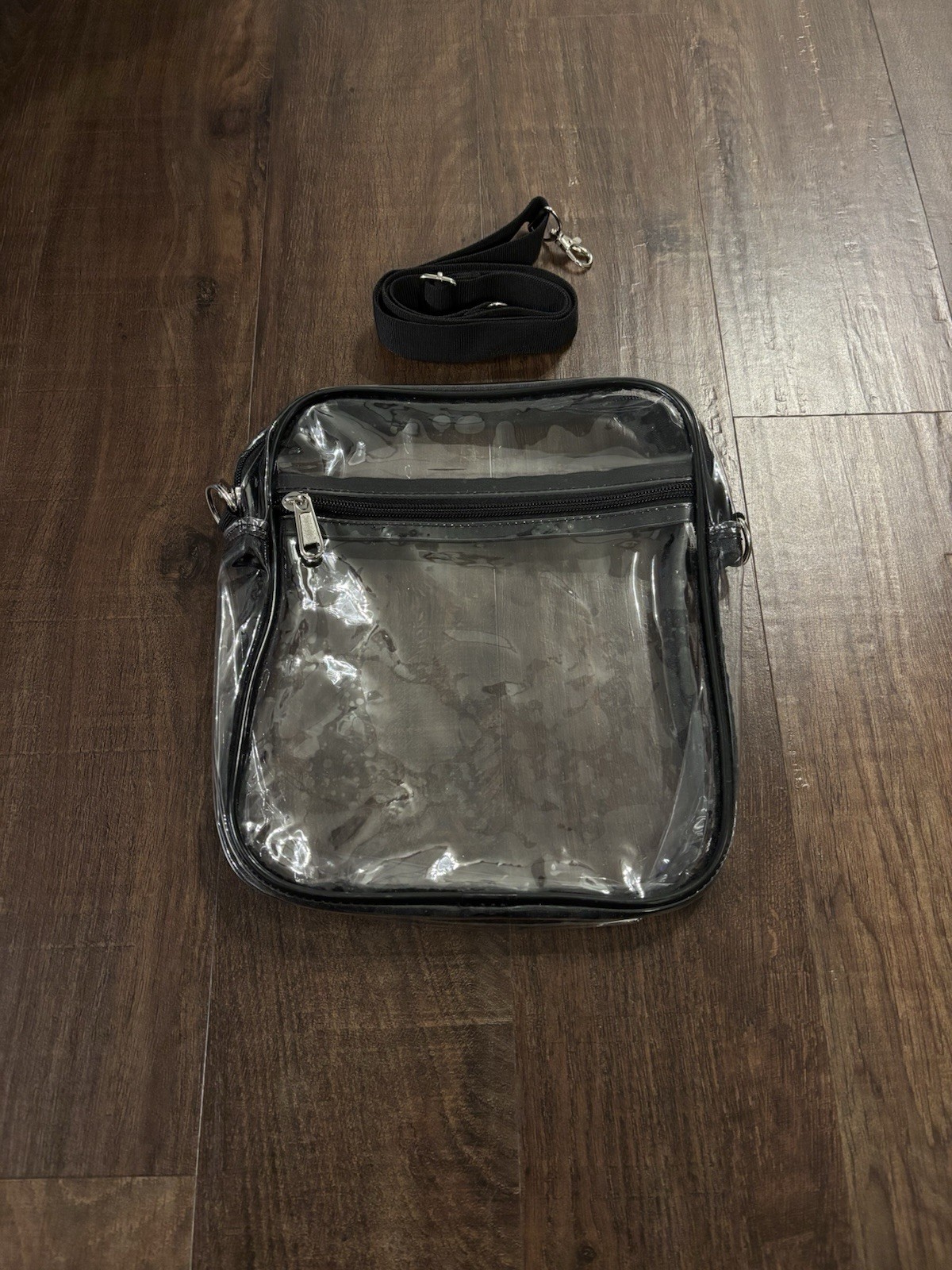 Clear 10×8 Stadium Approved Sling Bag Transparent Purse Sporting Events Concerts