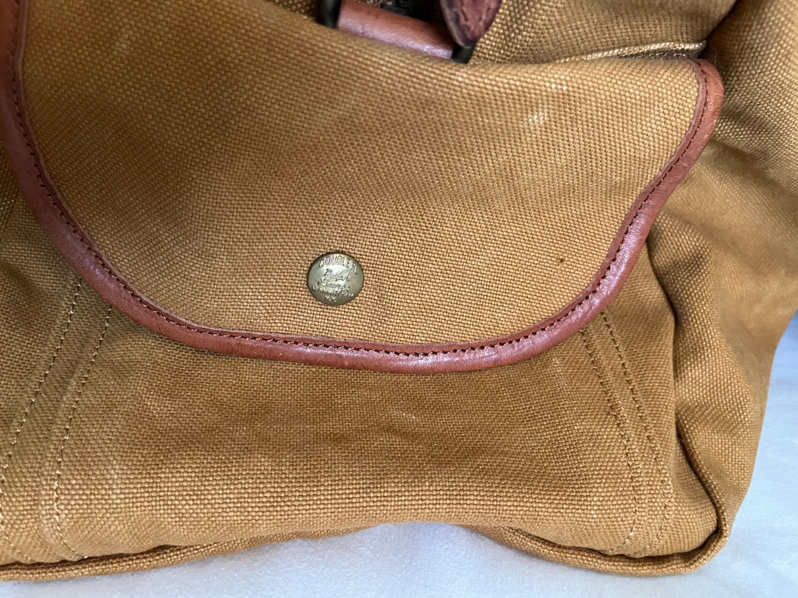 Vintage RRL Canvas/Leather Shoulder Bag