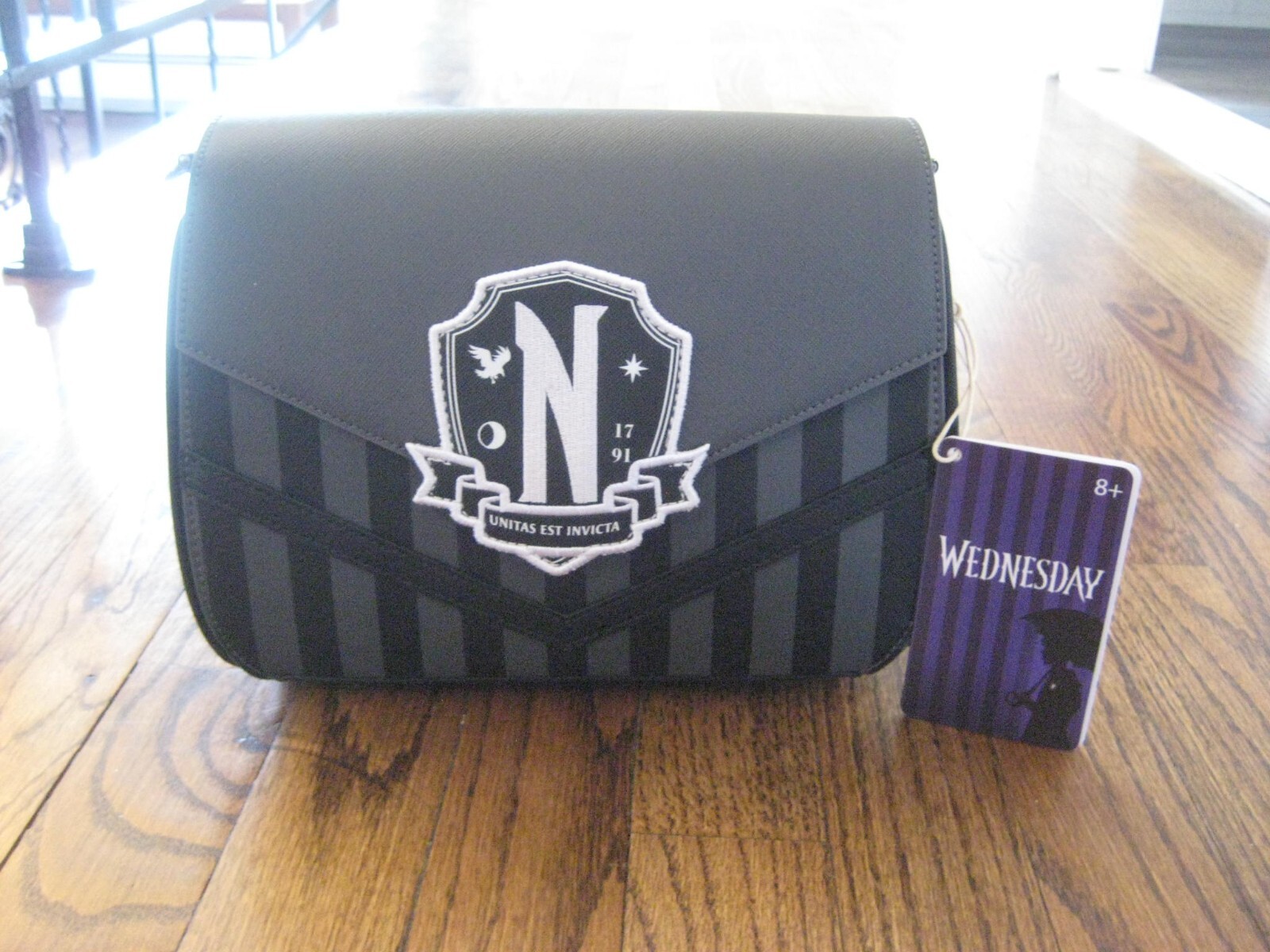 Loungefly Wednesday Addams Exclusive Nevermore Crossbody Bag- New With Tags!