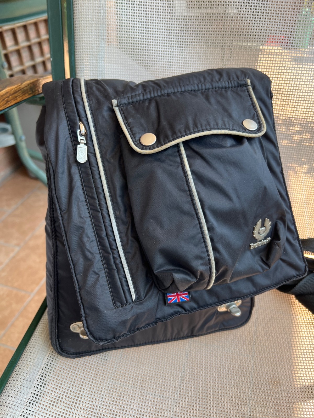 BELSTAFF Shoulder bag multipockets Waterproof Malenotti