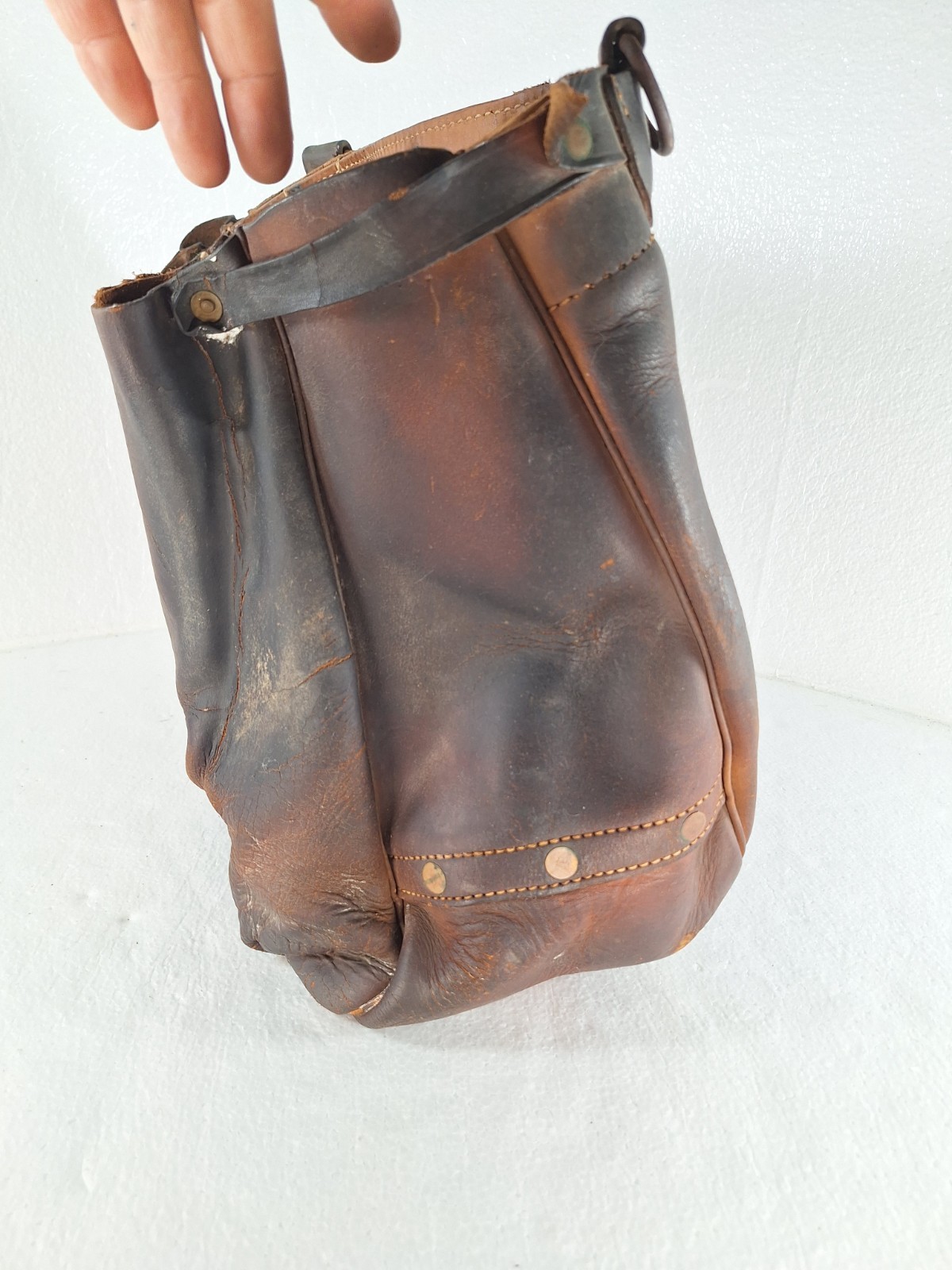 Vintage USPS 1964 Byron U.S. MAIL Mr Zip Postal Leather Carrier Bag USPS ZIPPY