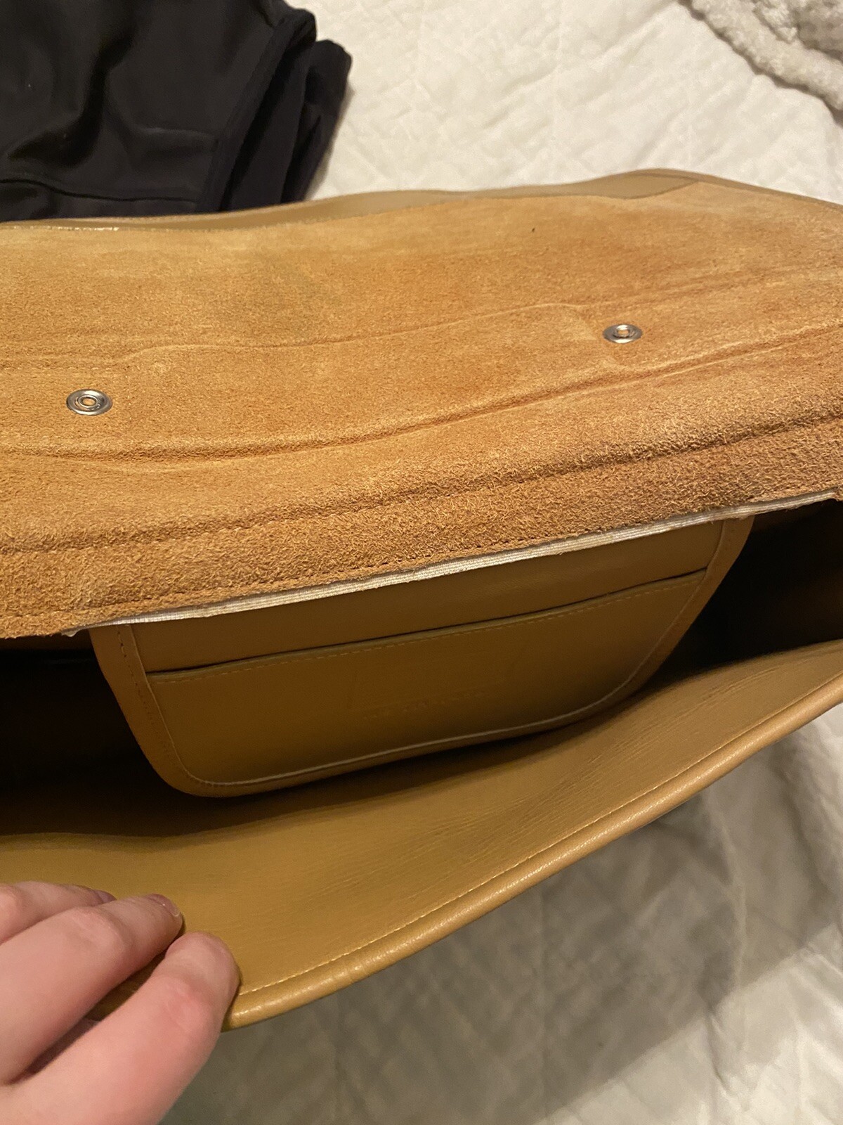 Coach Hudson Brown/Nickel Leather Briefcase Laptop Case Bag