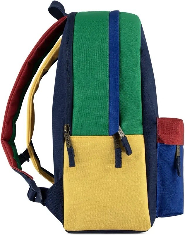 Polo Ralph Lauren Colorblock Multi-Color Backpack Bag Navy/Multicolor