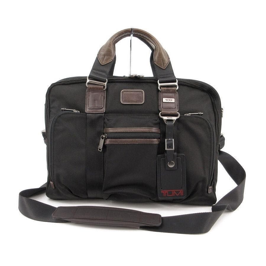 TUMI Business Bag 22611HKH Alpha Bravo McNair Slim Brief Ballistic Nylon 2way FS