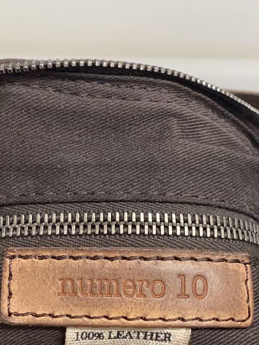 Other brands NUMERO10 Boston bag, leather, BRW animal print, discoloration prese