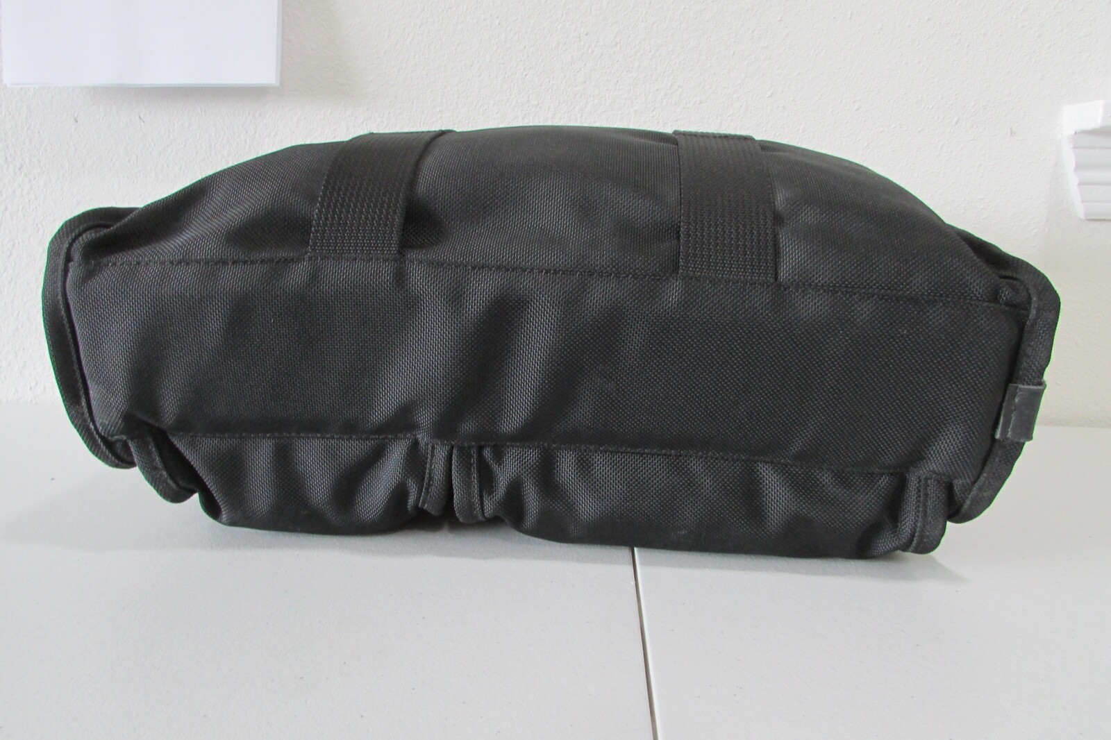 Tumi Black Ballistic Nylon Briefcase Padded 15″ Laptop Messenger Bag wTop Handle