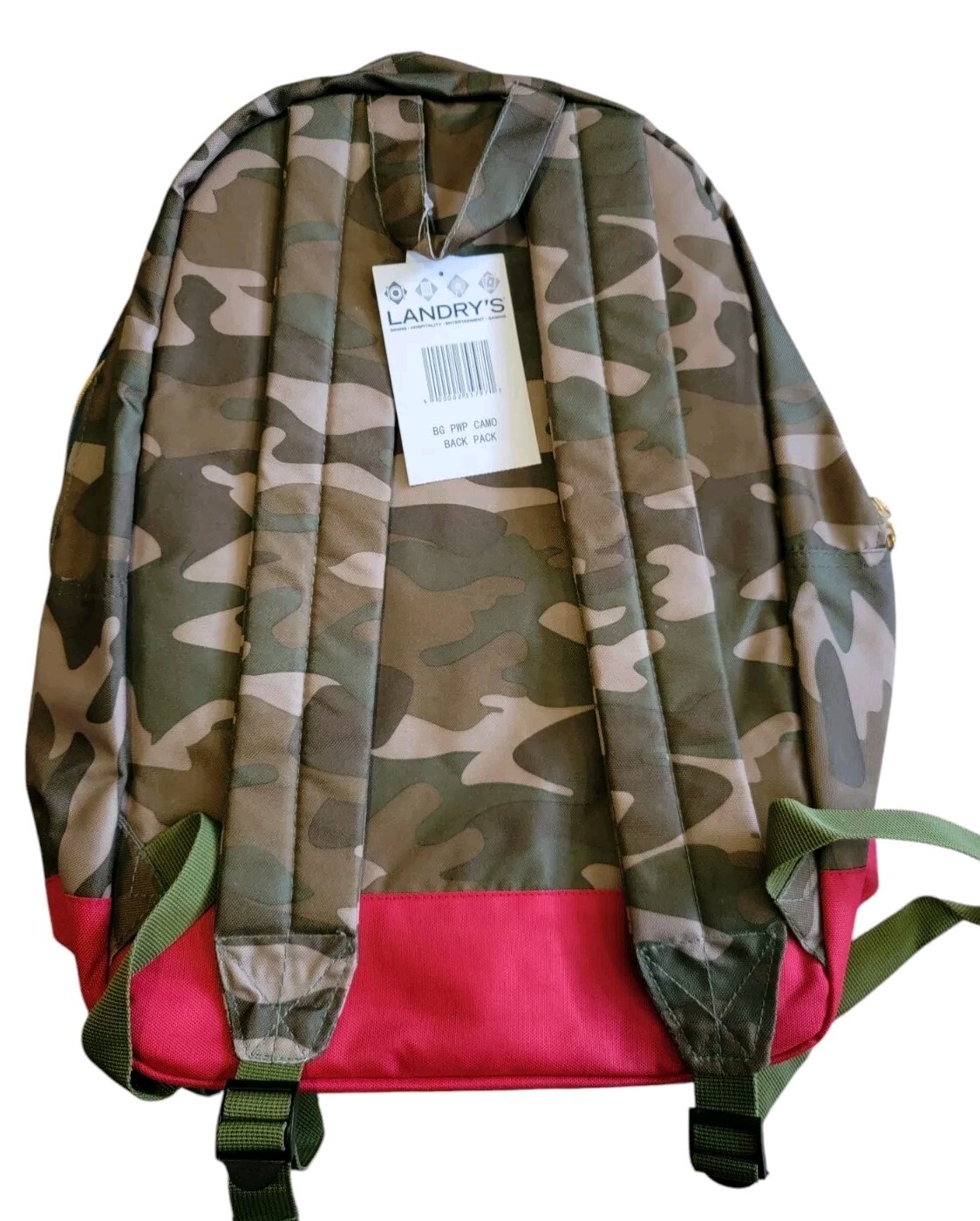 NWT Bubba Gump Shrimp Co. Camouflage Backpack 100% Polyester