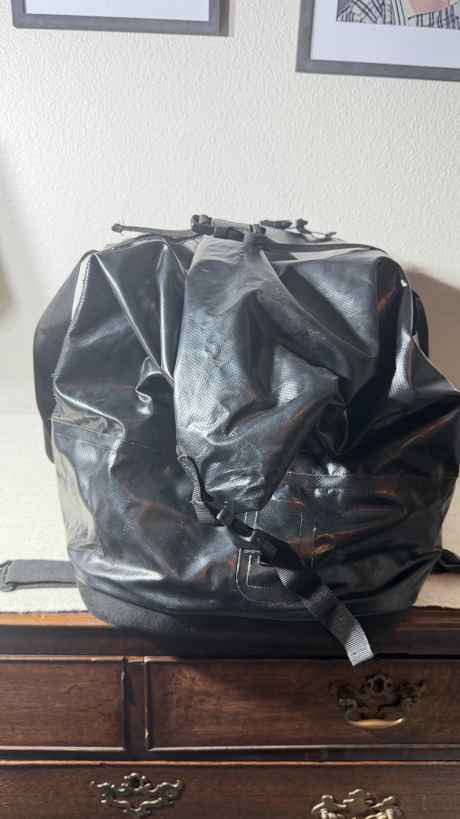 DRYPak Waterproof Duffel Bag Large Black Roll-Top Preowned Great Condition