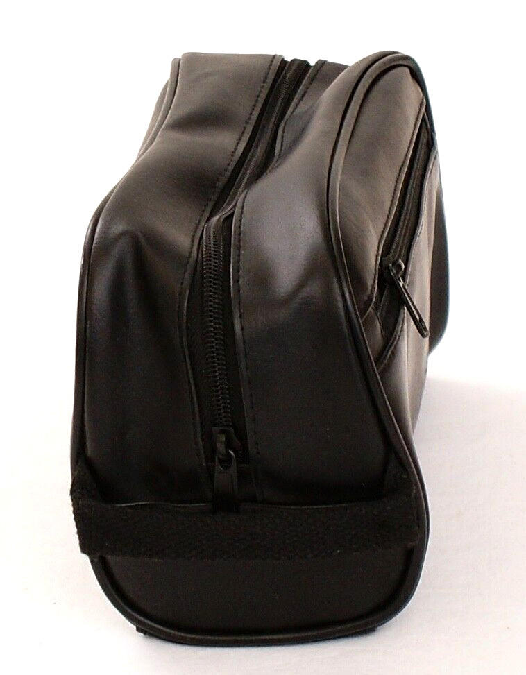 Arrow Black Zip Top Travel Kit Toiletry Bag Dopp Kit & Manicure Set New In Box
