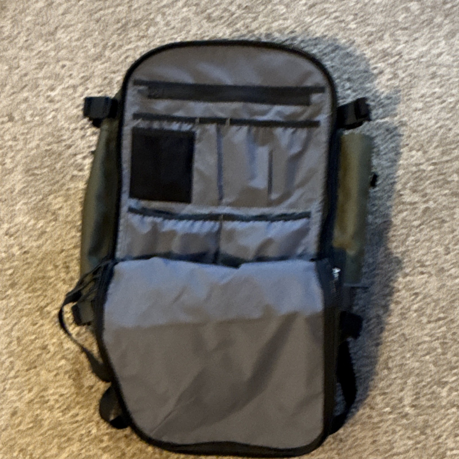 Aer Green/Black Medium Backpack Zip Closure with Pockets for Men Travel
