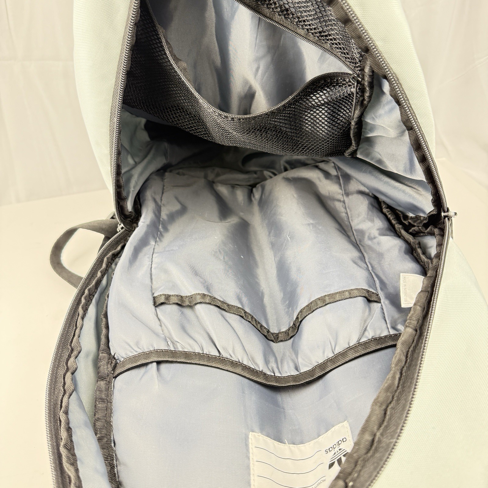 Adidas Originals Essentials Off-White Backpack 18x10x5″ School Travel Laptop