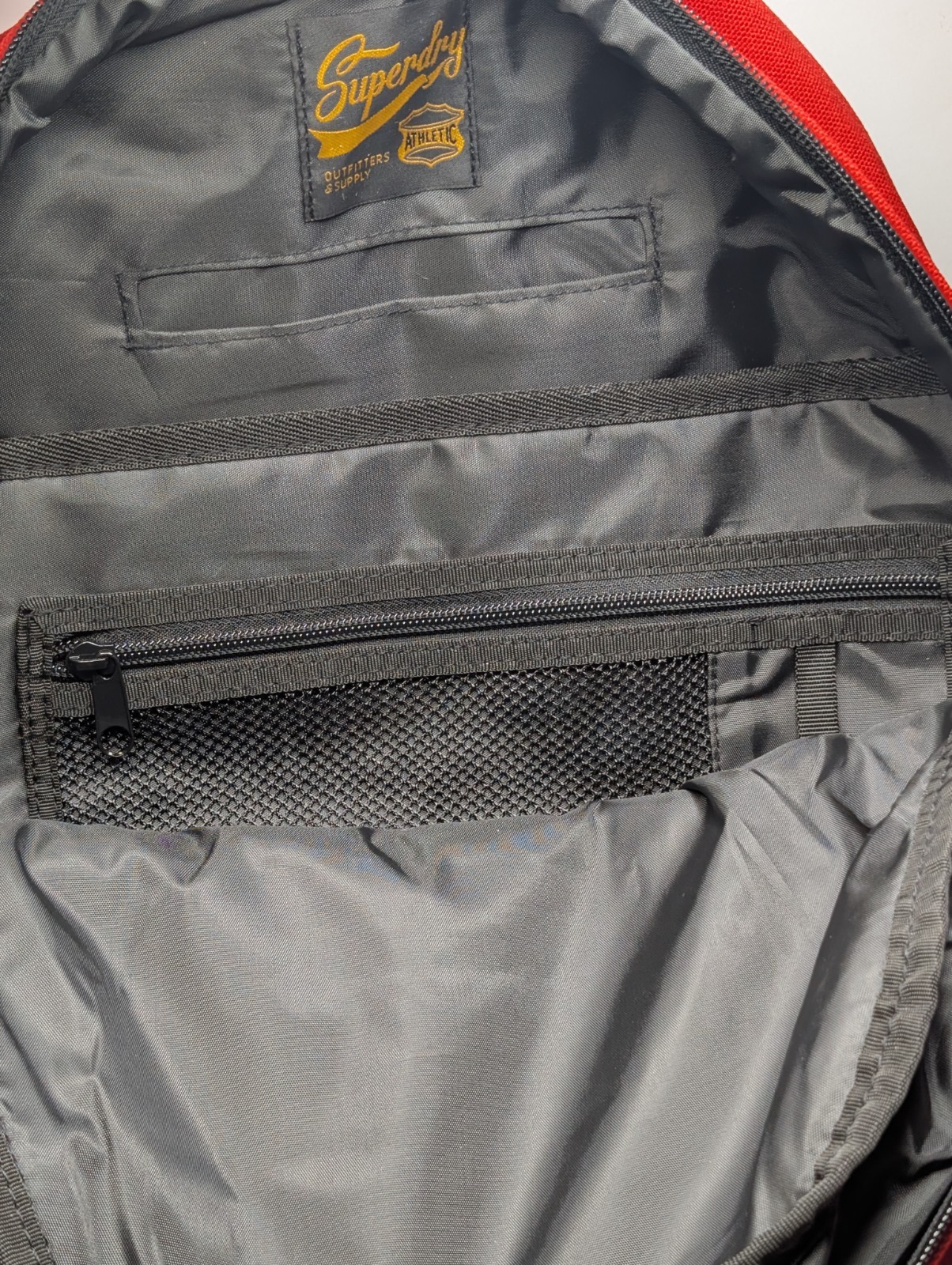 Superdry New York City Red Backpack Book Bag Travel School Laptop Pack
