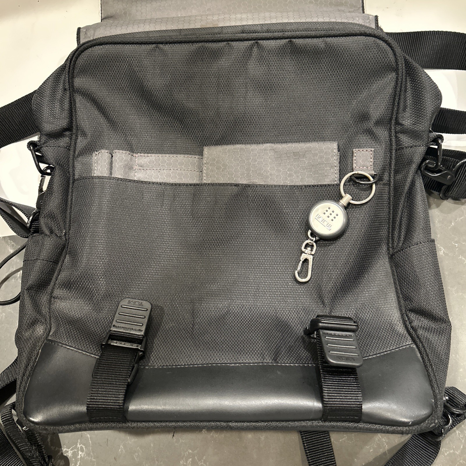 Tumi Alpha Bravo Black Ballistic Nylon Messenger Laptop Bag 589C Organizer