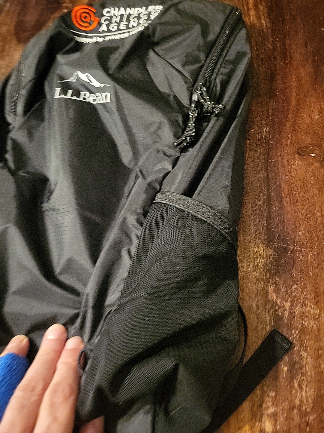LL Bean Stowaway Ultralight Backpack Day Pack Navy Black NWT Corporate Logo NEW