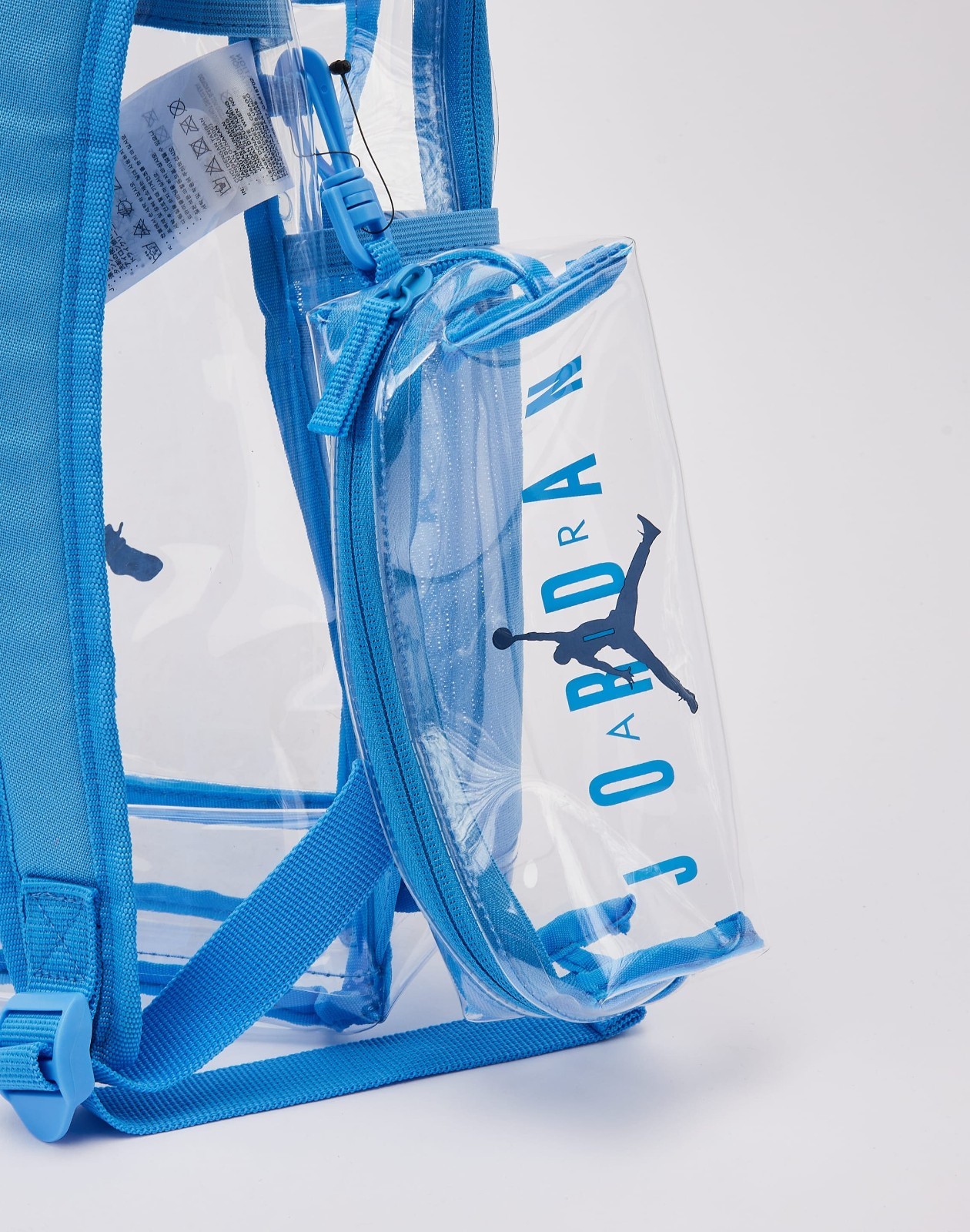 New NIKE JORDAN Jumpman Clear School BACKPACK – University Blue (18″ x 12″ x 5″)