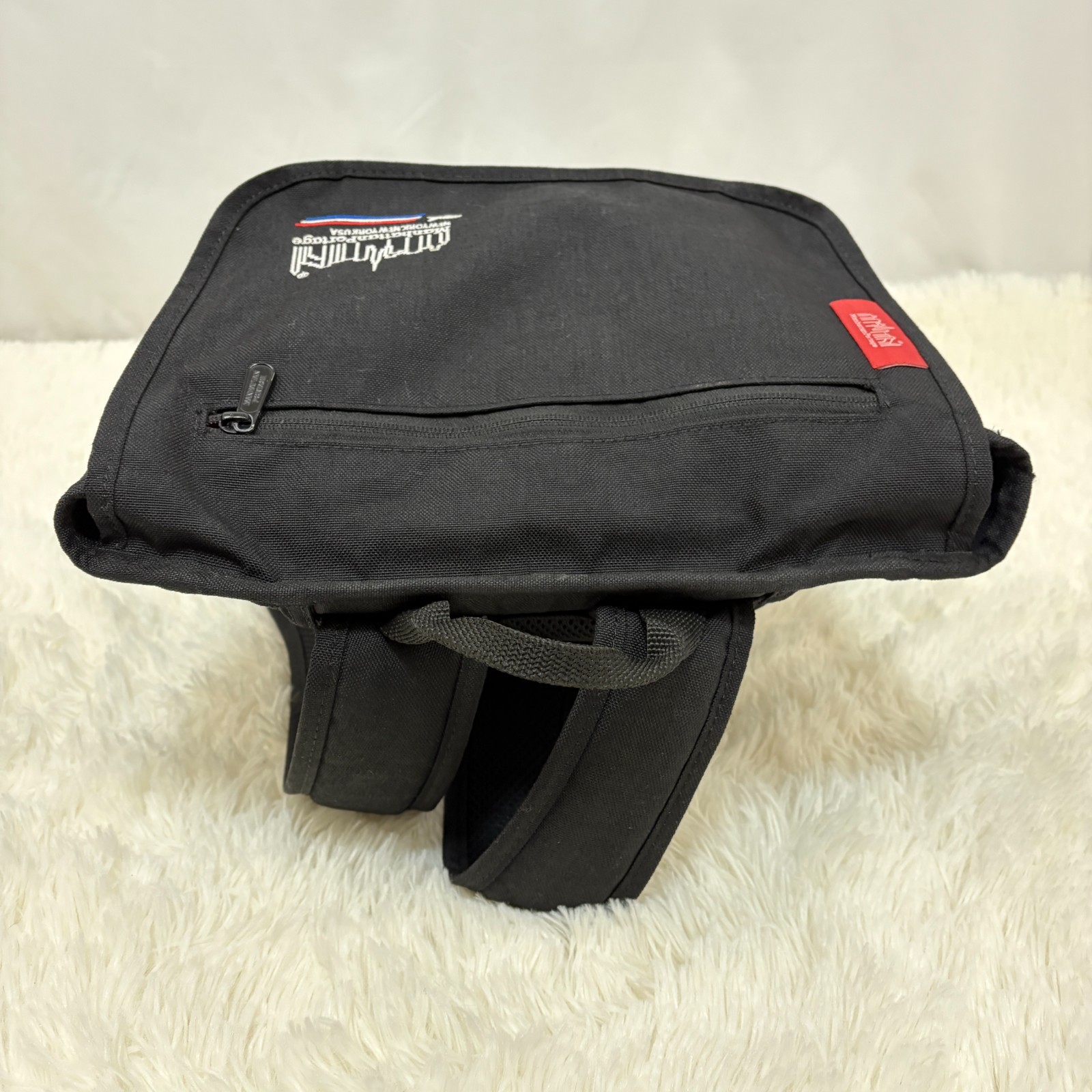 Manhattan Portage Backpack Black Cordura Nylon NYC Flap Rucksack From Japan