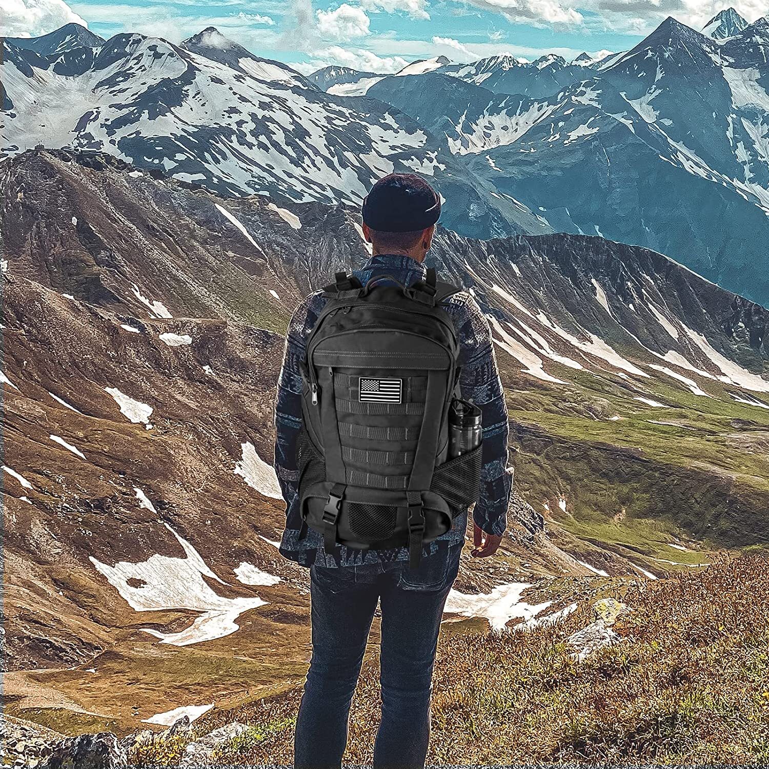 Men Women 17.3” Backpack Bookbag For School Travel Laptop Rucksack Zip Bag