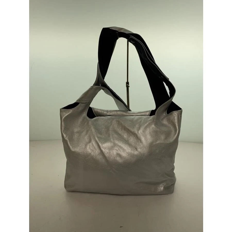 discord Yohji Yamamoto Leather Shoulder Bag Silver DY-I38-717