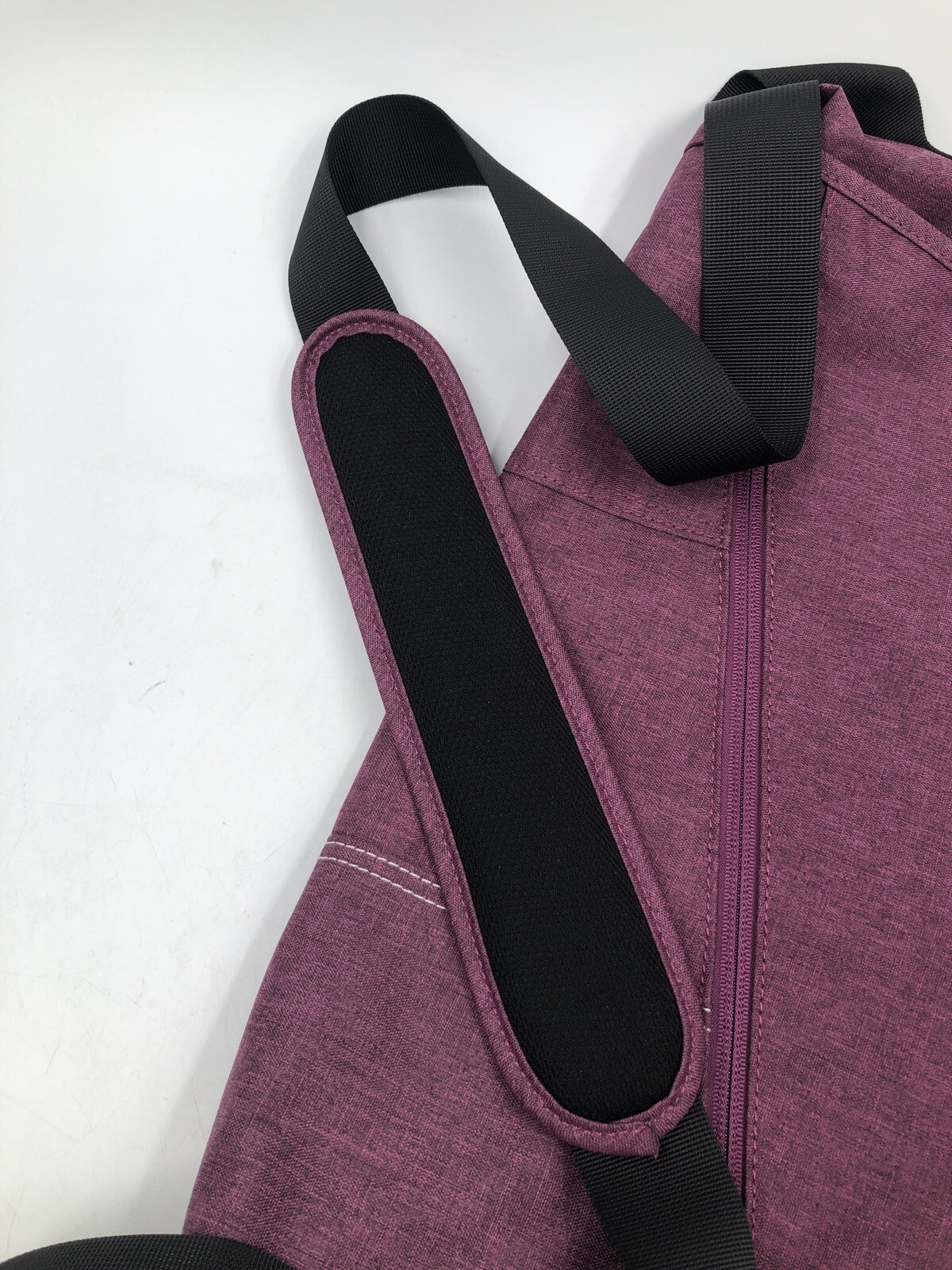 Oiwas Messenger Bag ~ Purple Canvas Satchel ~ 16” x 5” x 13” ~ NWOT