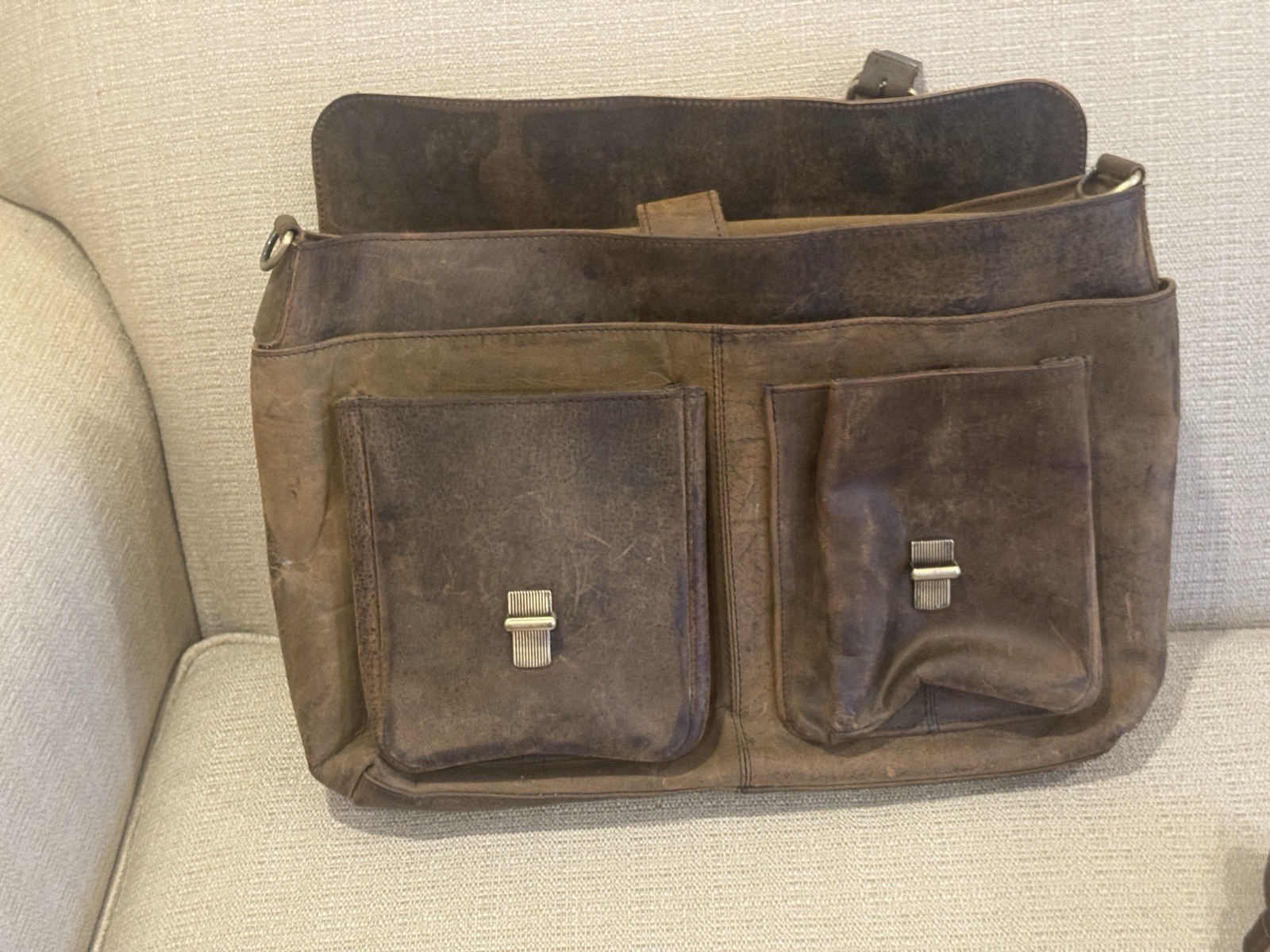 Komalc Passion Leather briefcase 16 X 12 Laptop Messenger Bags for Men and Women
