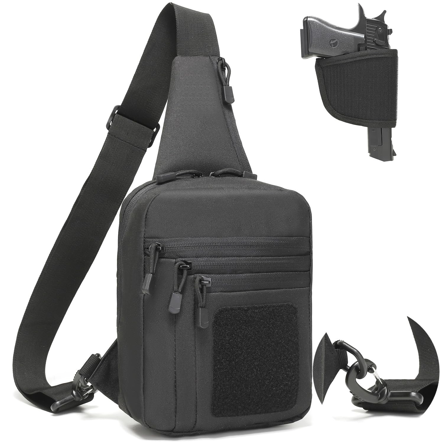 Concealed Carry Gun Bag for Men & Women, Sling Pistol Bag for Handguns CCW Sh…