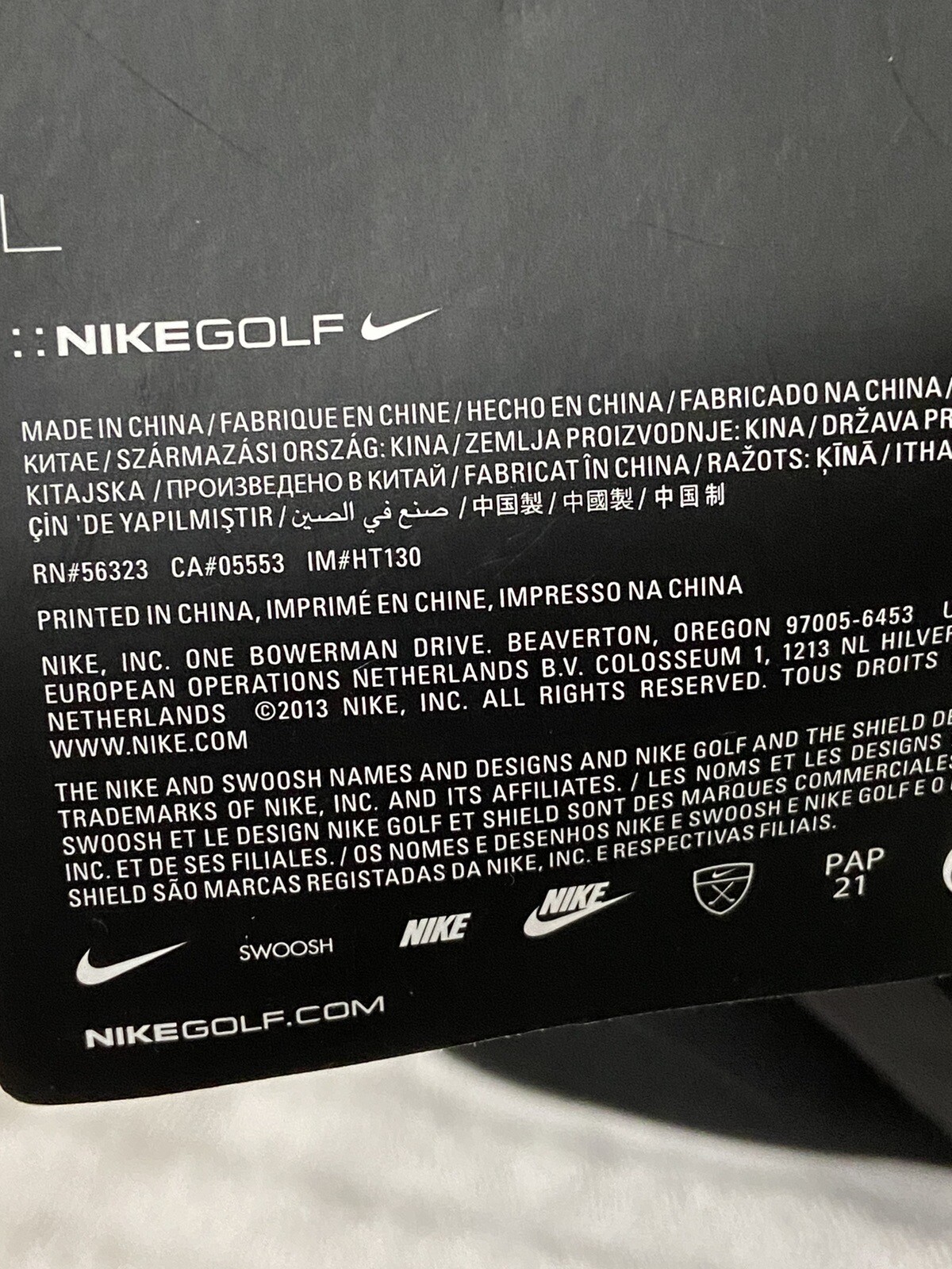 Nike Golf Blend 1 Duffle Bag 20×12 Black